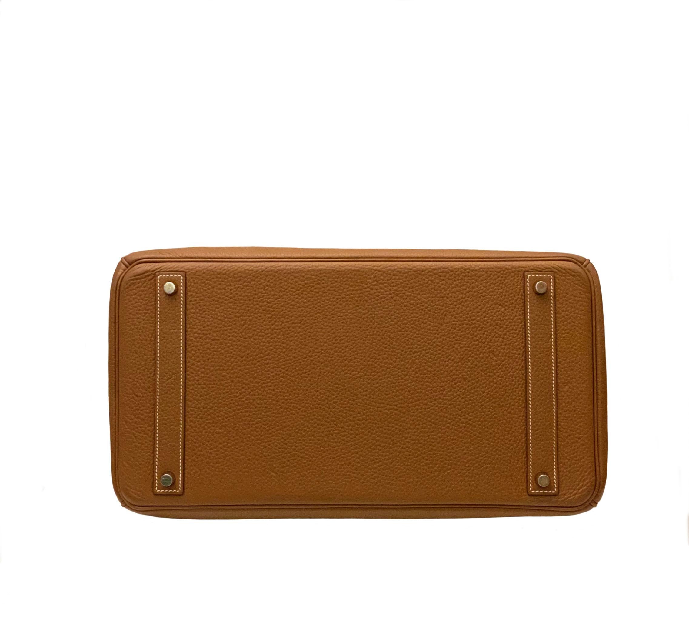 Hermès Gold Togo Leather Birkin 40 Bag 6