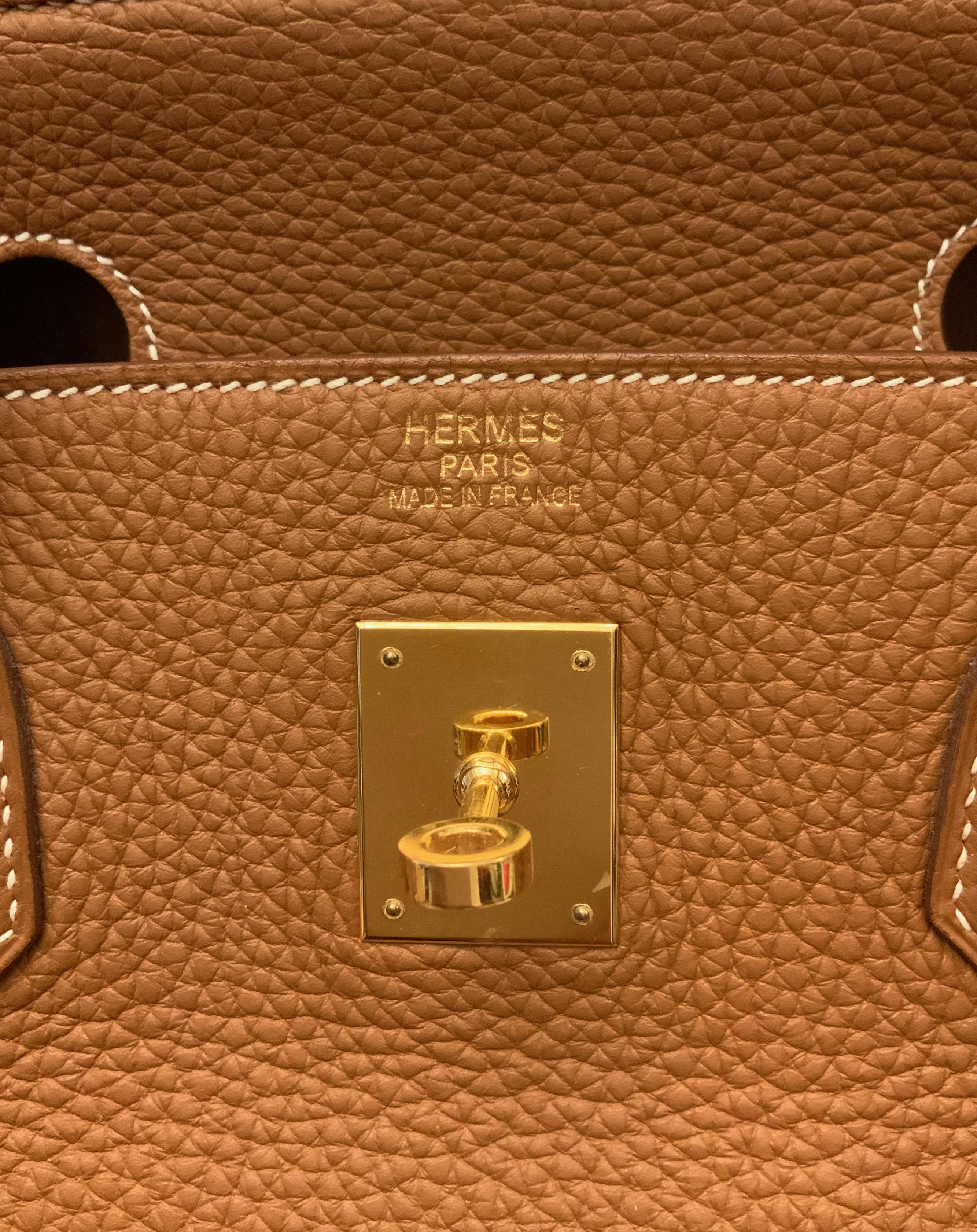 Hermès Gold Togo Leather Birkin 40 Bag 2