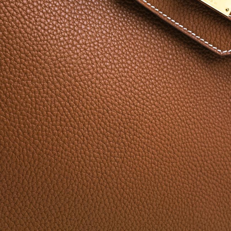 Hermes Gold Togo Leather Gold Hardware Birkin 35 Bag 2