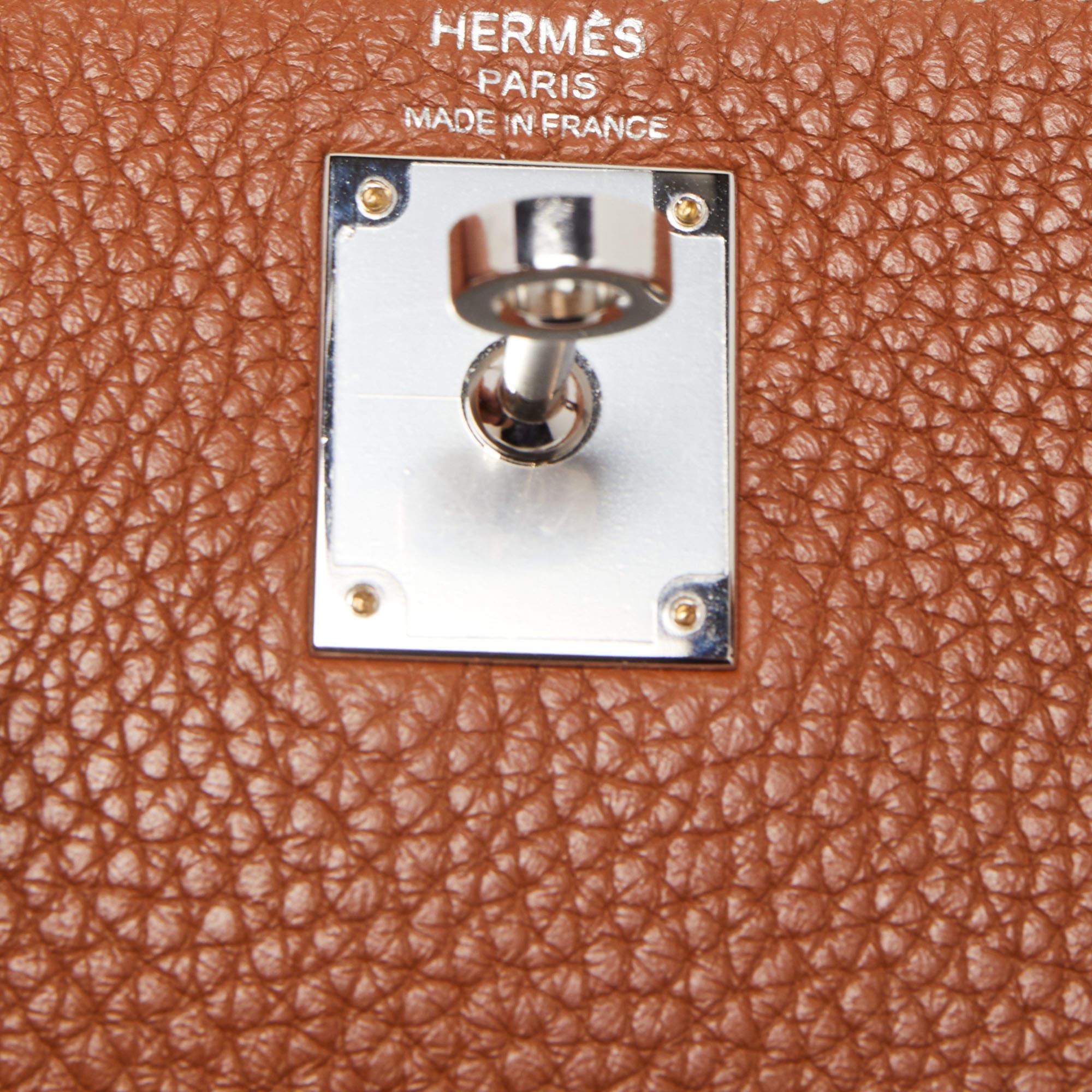 Hermes Gold Togo Leather Kelly Ado Backpack 6
