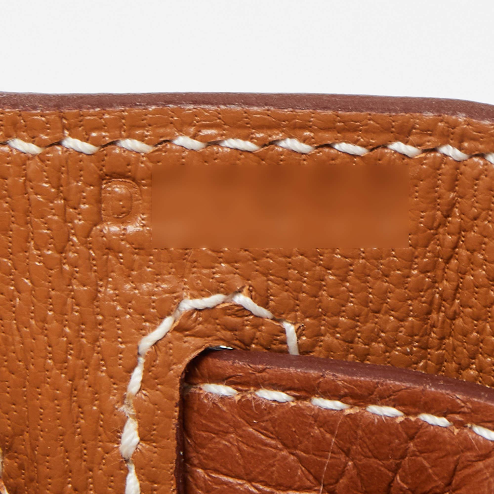 Hermes Gold Togo Leather Kelly Ado Backpack 9