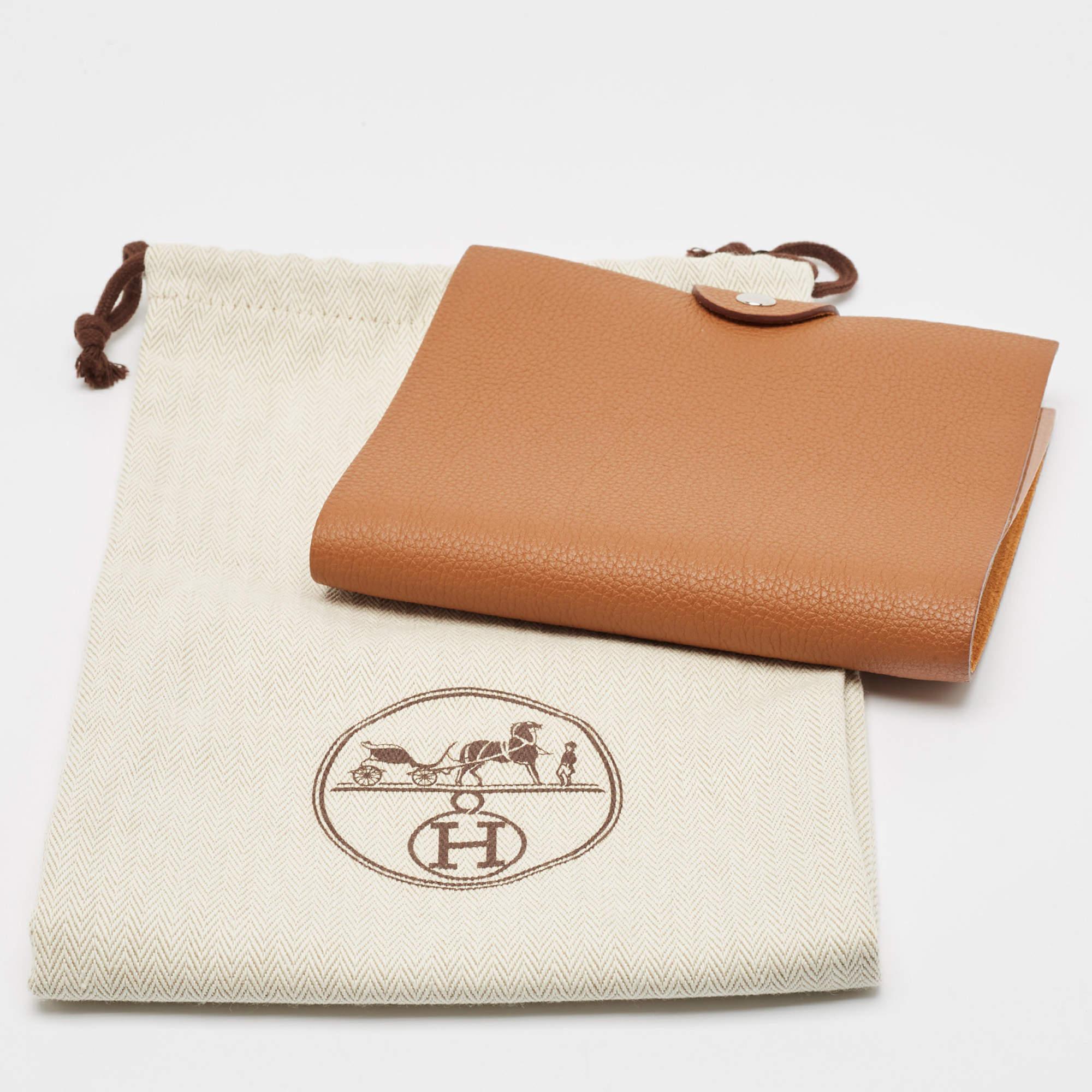 Hermes Gold Togo Leather Ulysse PM Notebook Cover 1