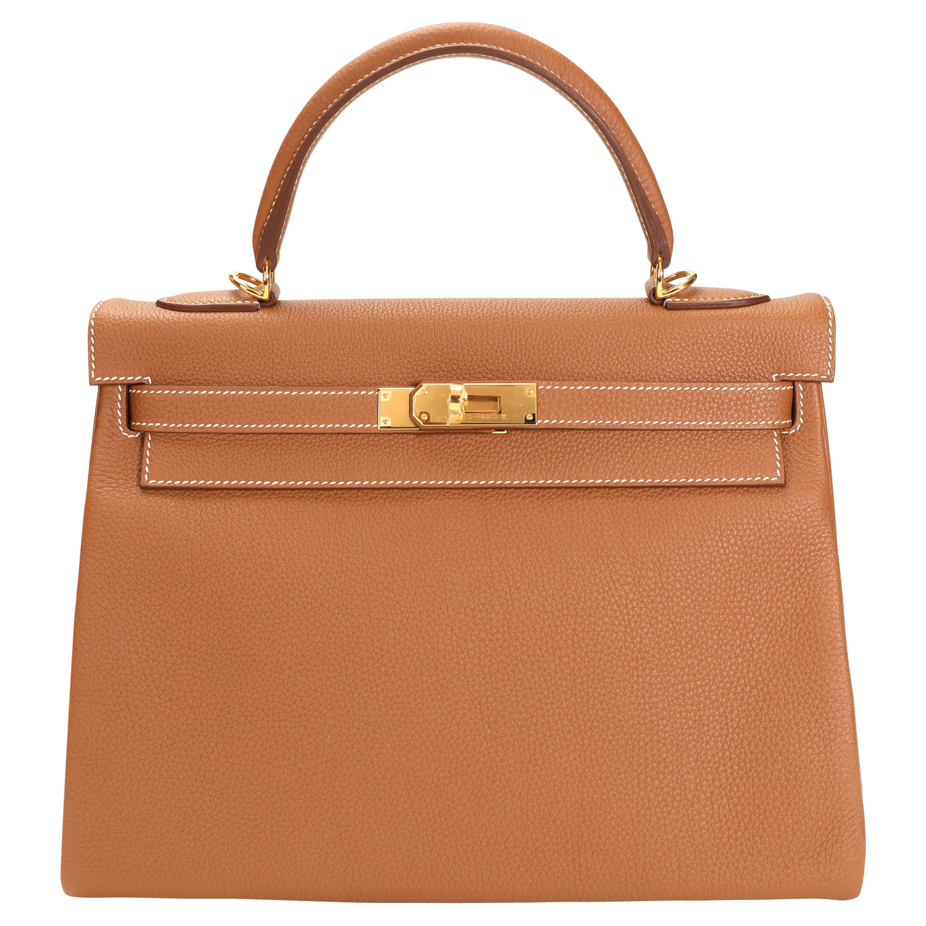 Hermès Gold Togo Retourne Kelly 32 GHW