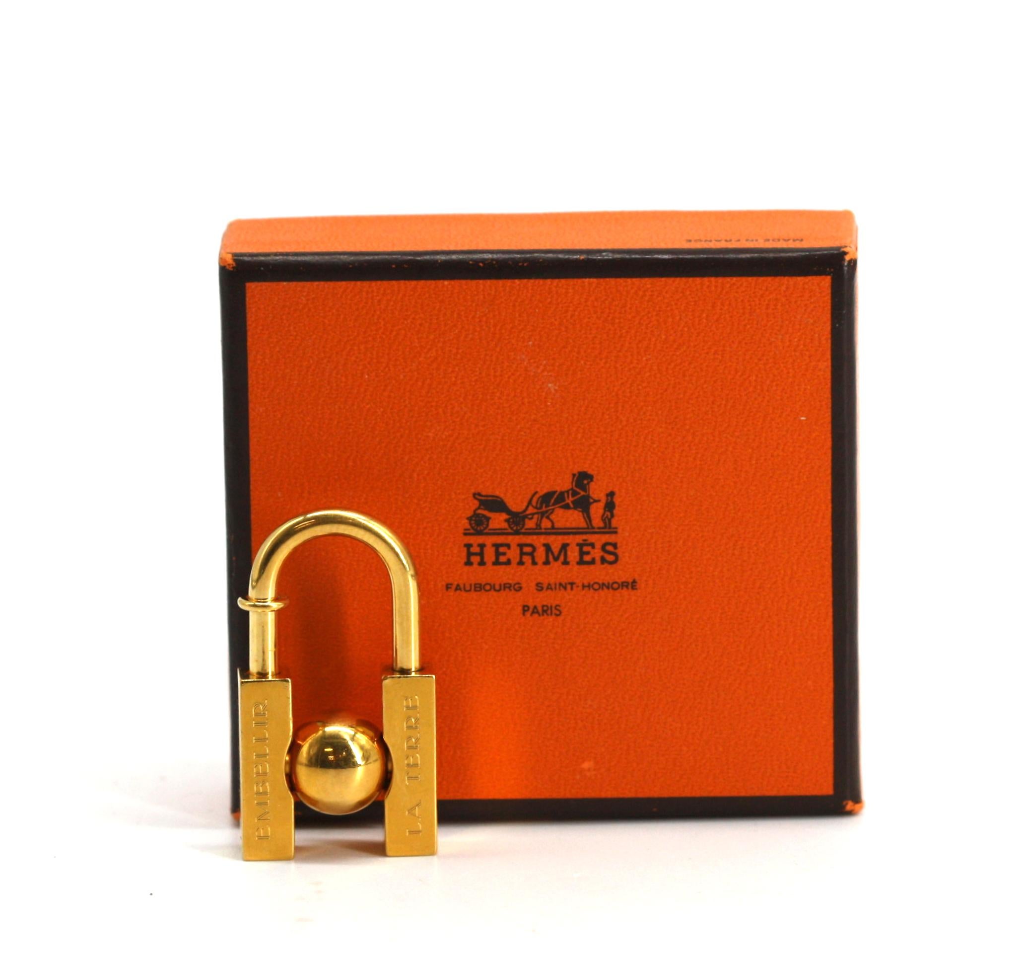 Hermes Gold-Toned L Homme Peut Embeller, 2001 For Sale 2