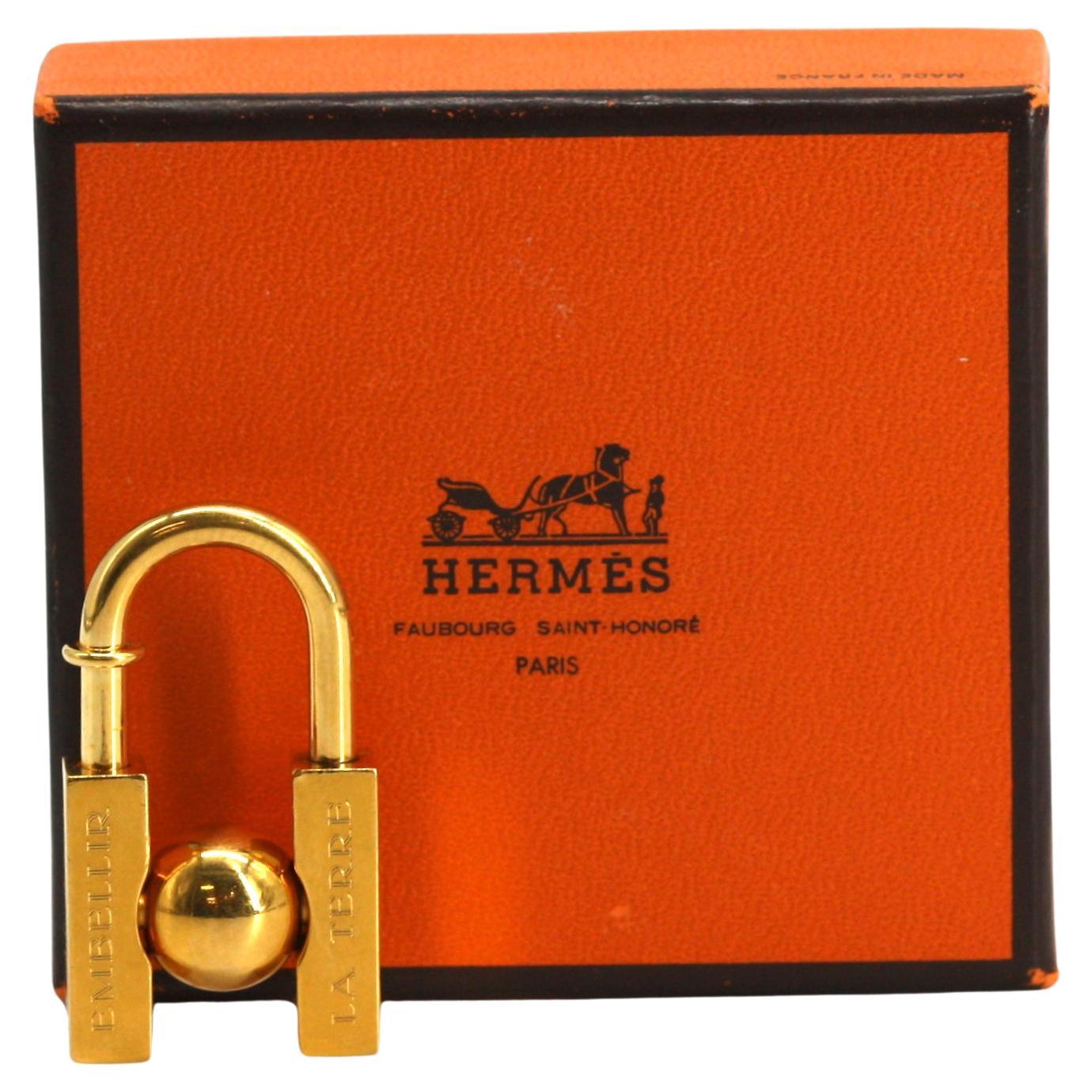Hermes Gold-Toned L Homme Peut Embeller, 2001 For Sale