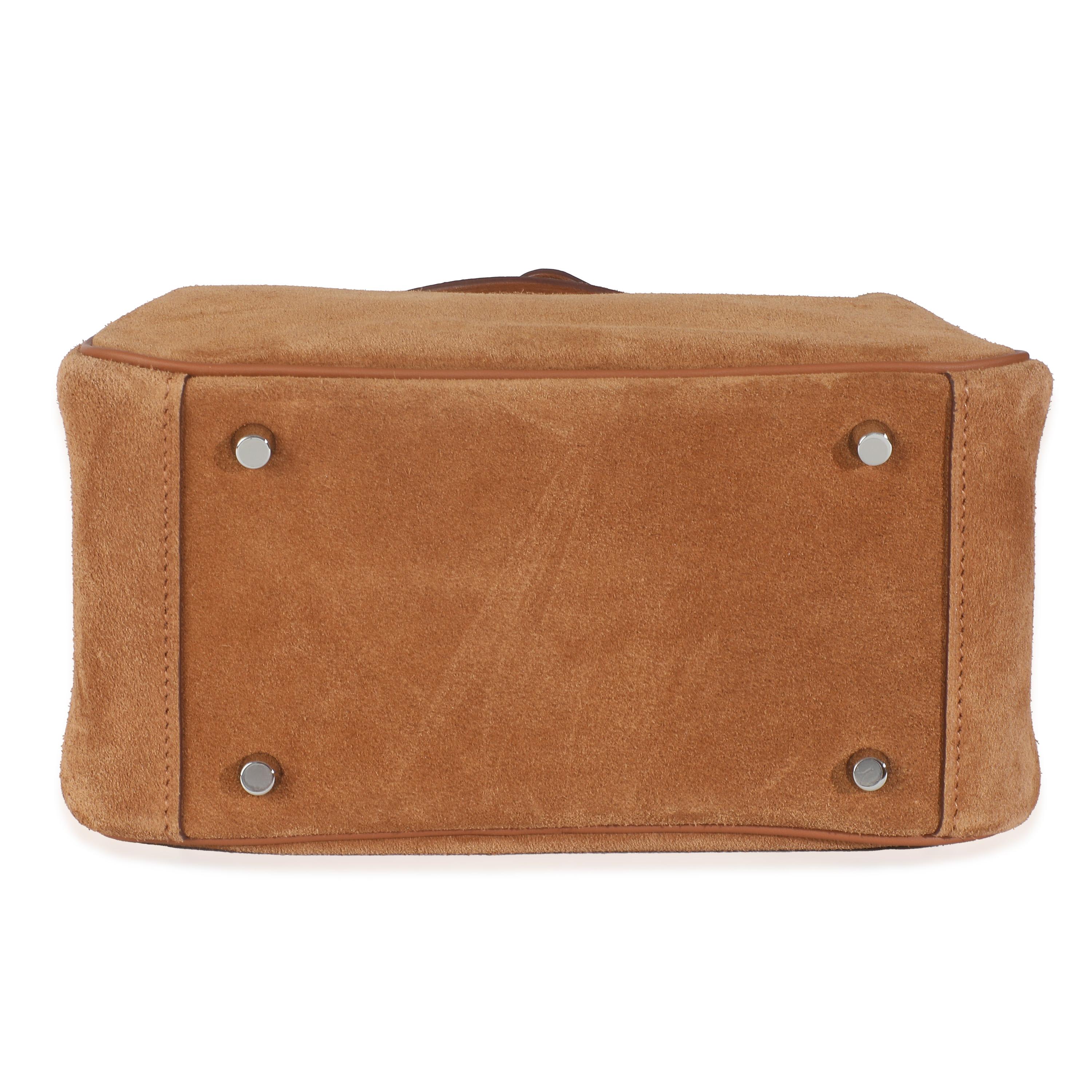Hermès Gold Veau Grizzly Swift Mini Lindy 20 PHW For Sale 4