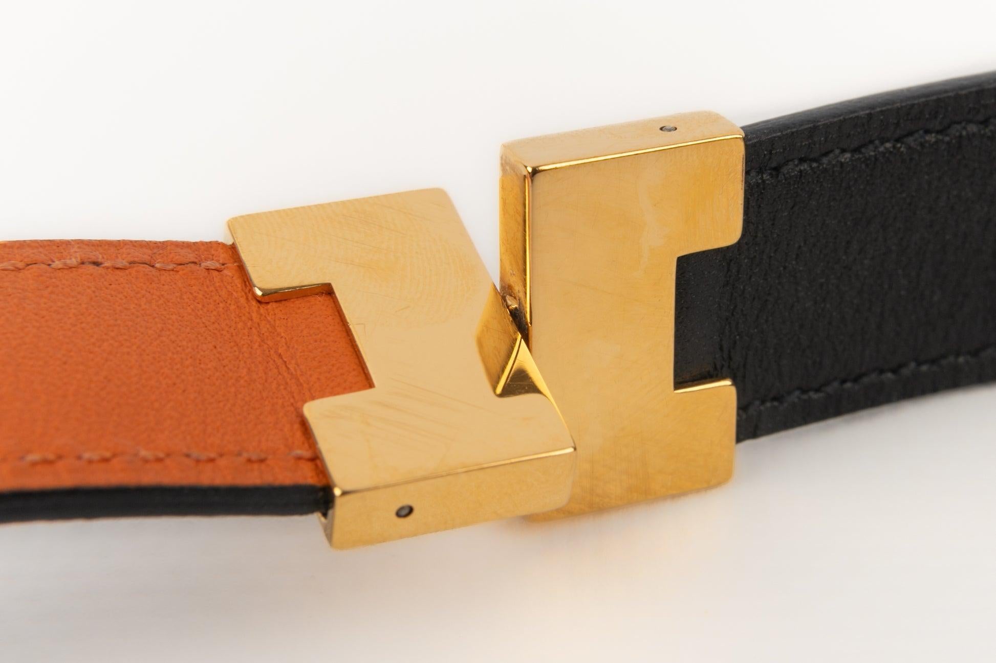 Hermès Golden Metal Bracelet For Sale 5