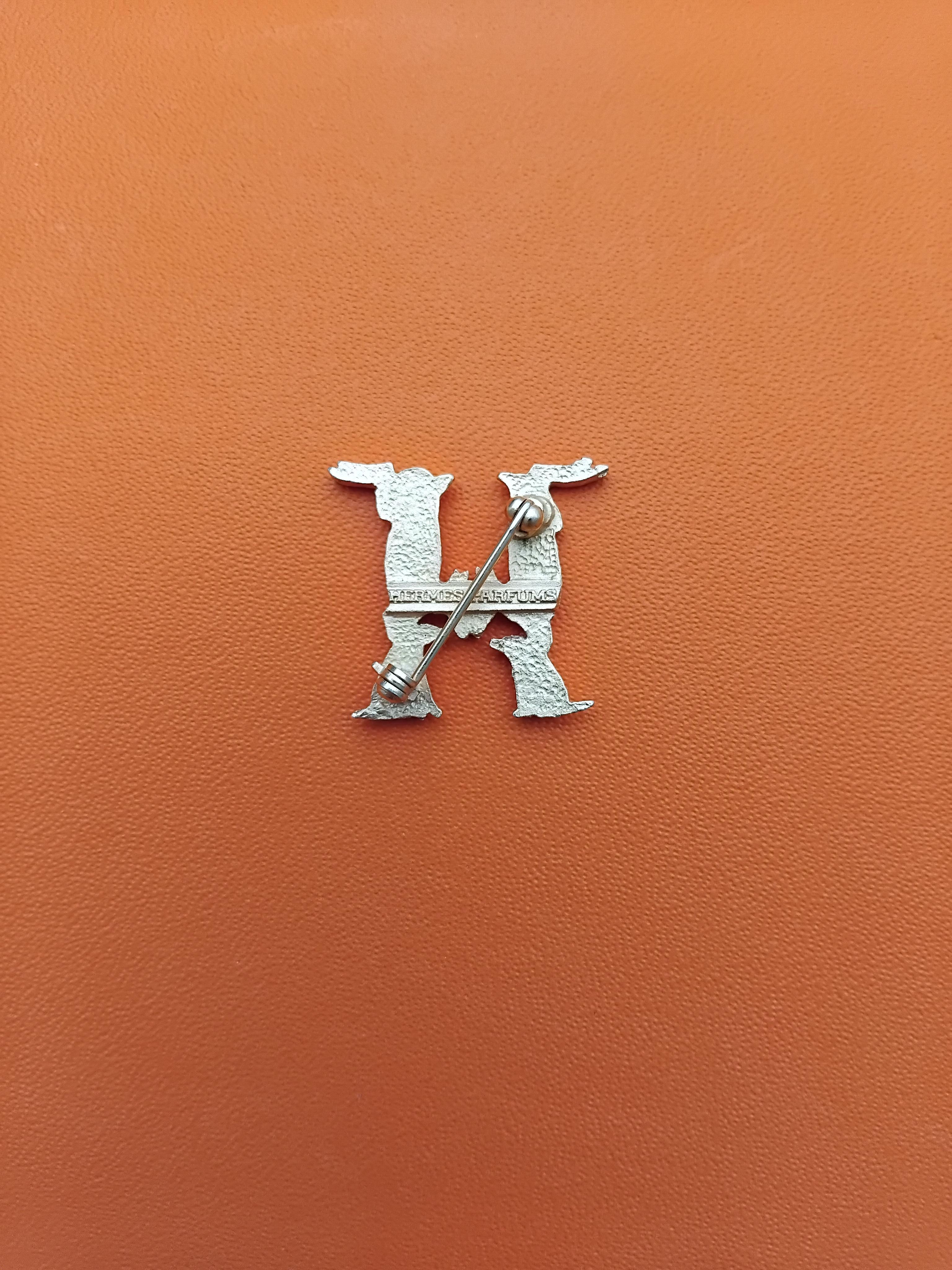 Women's Hermès Golden Metal Brooch Does and Dogs Forming an H Alphabet III For Sale