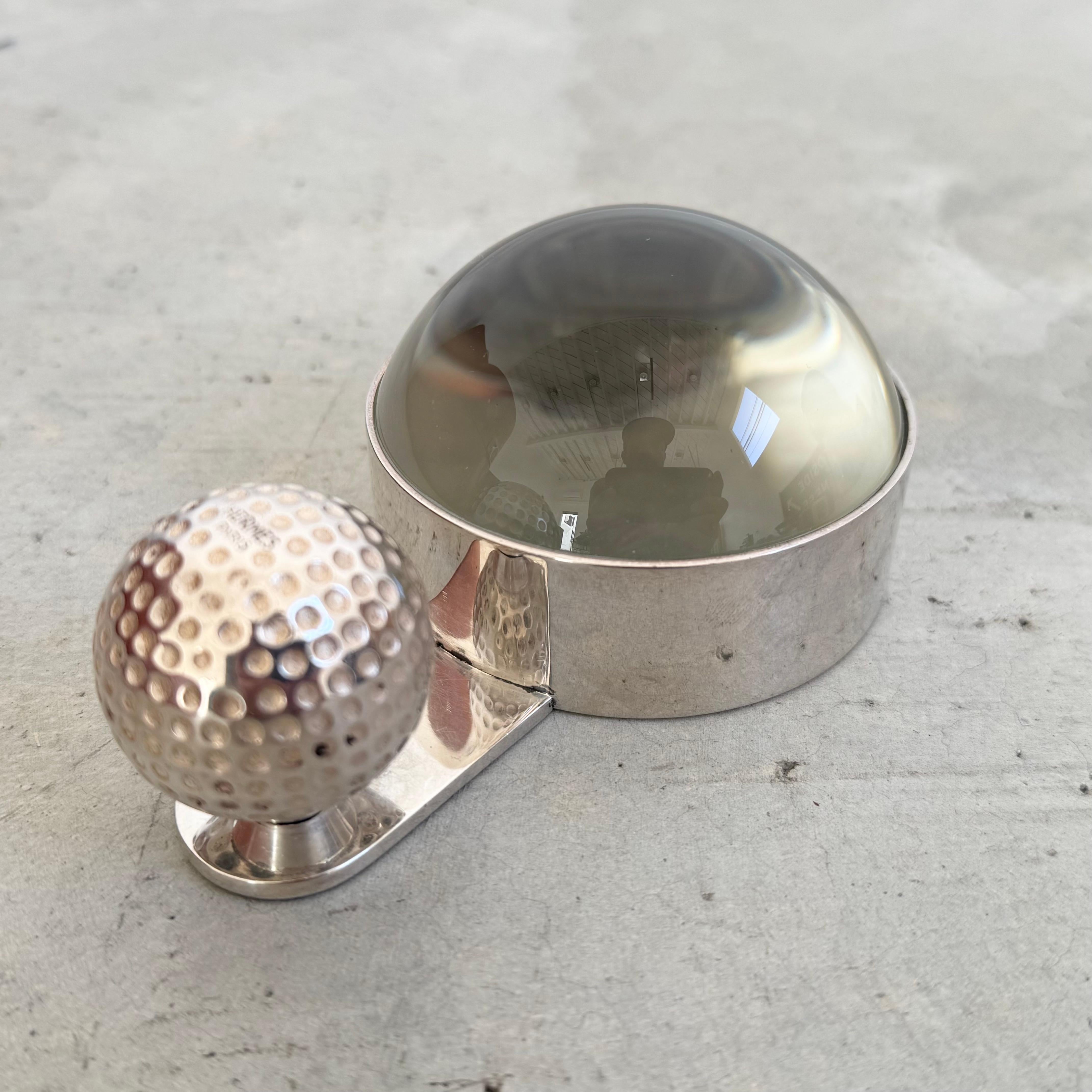 Hermes Golfball-Lupe, 1960er Jahre Frankreich (Mitte des 20. Jahrhunderts) im Angebot