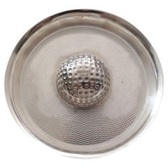 Hermès Golf Ball Silver Ashtray Change Tray by Ravinet d'Enfert