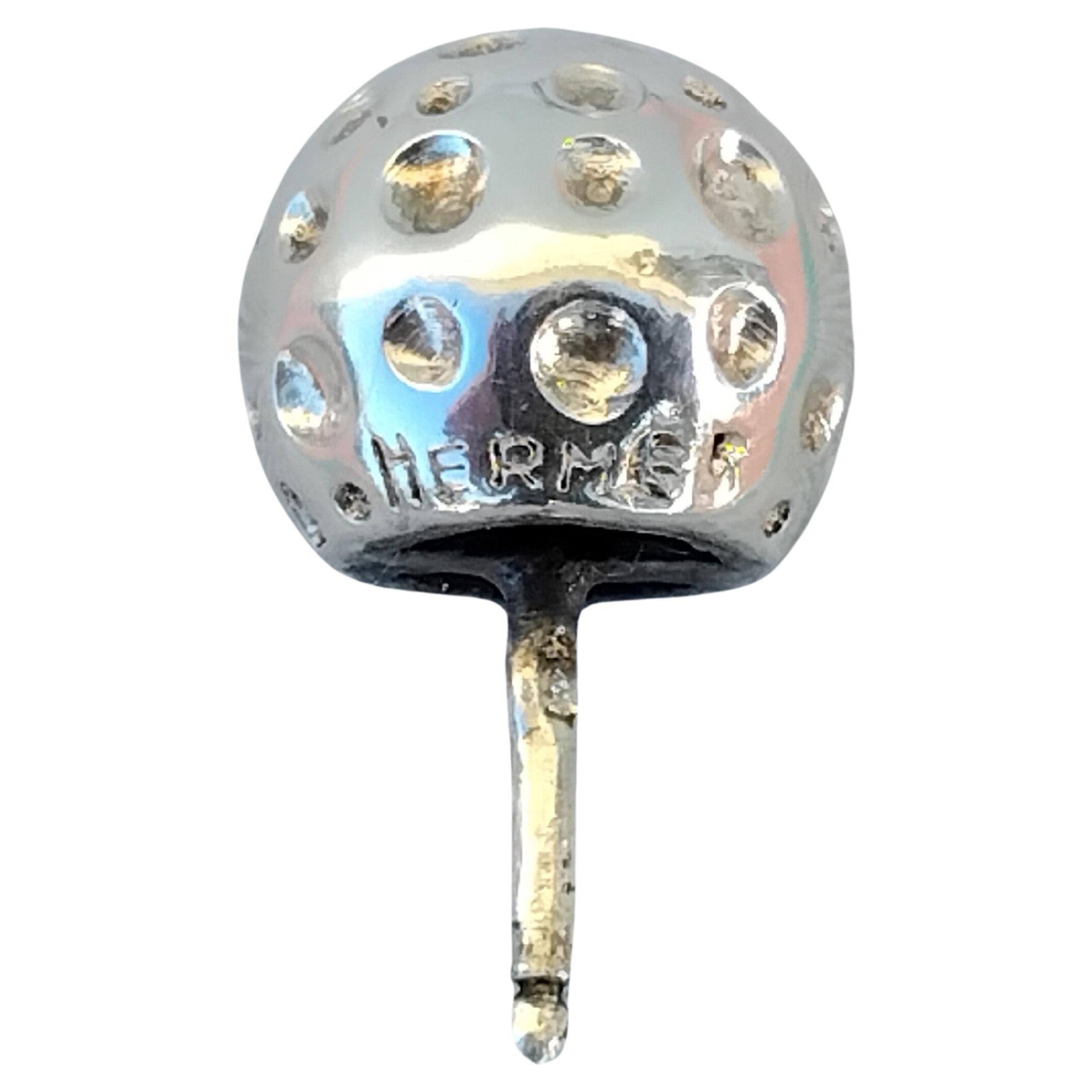 De las mujeres Pendientes de plata Hermès Bolas de Golf en venta