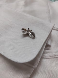 Hermès Golf Clubs Shaped Cufflinks Silver RARE