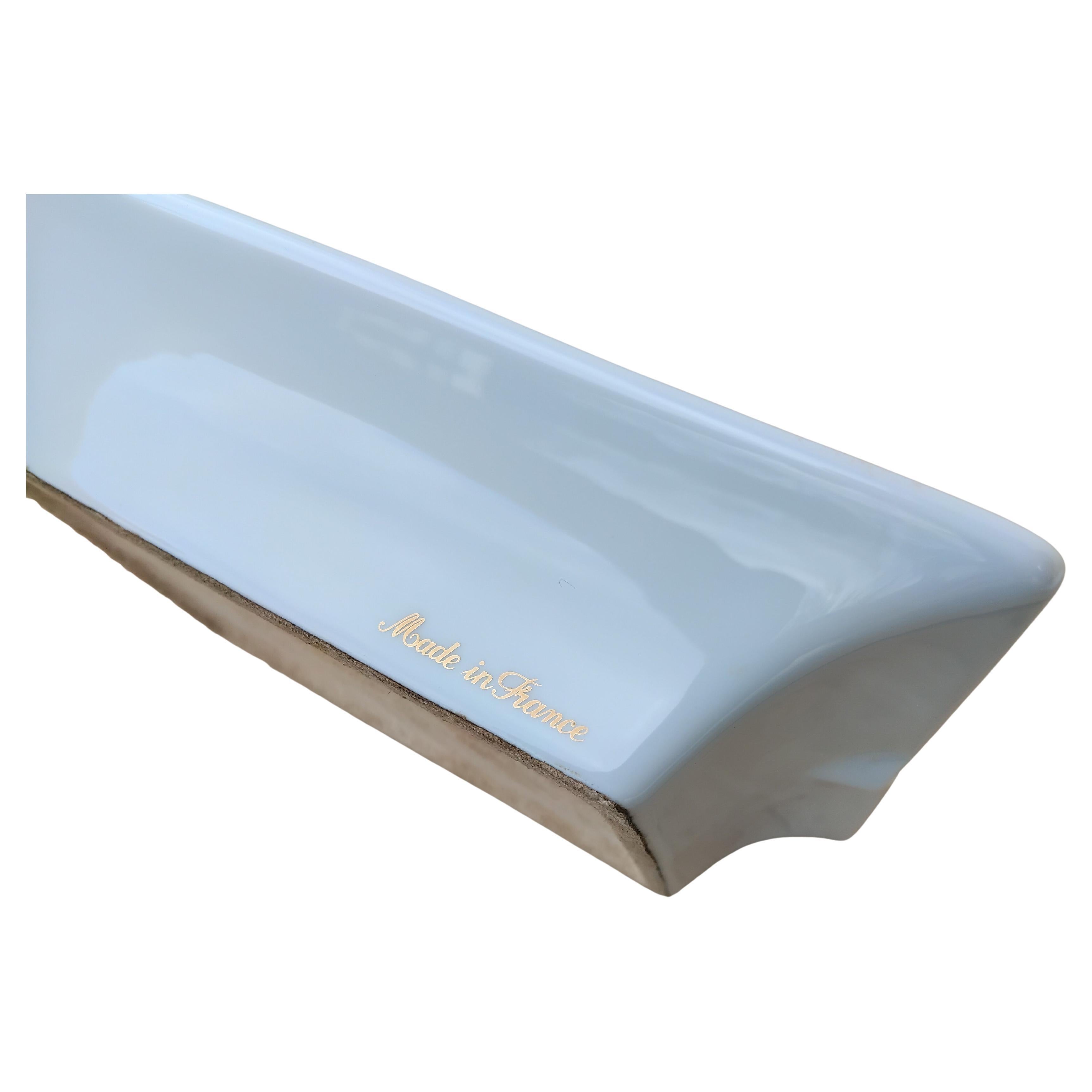 Hermès Golf Print Zigarren Aschenbecher ändern Tablett Porzellan Gold im Angebot 5