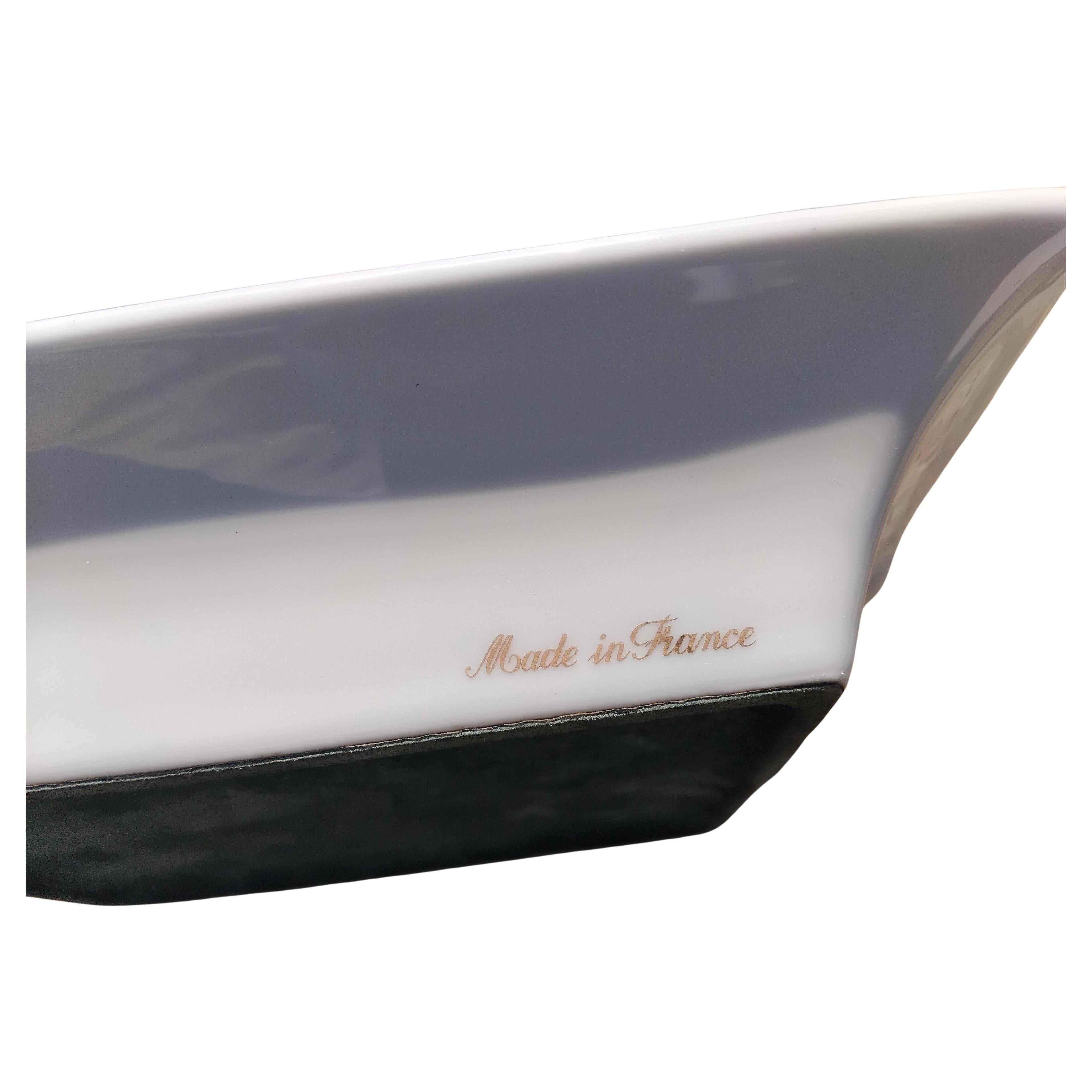 Hermès Golf Print Cigar Ashtray Change Tray Porcelain Gold 9