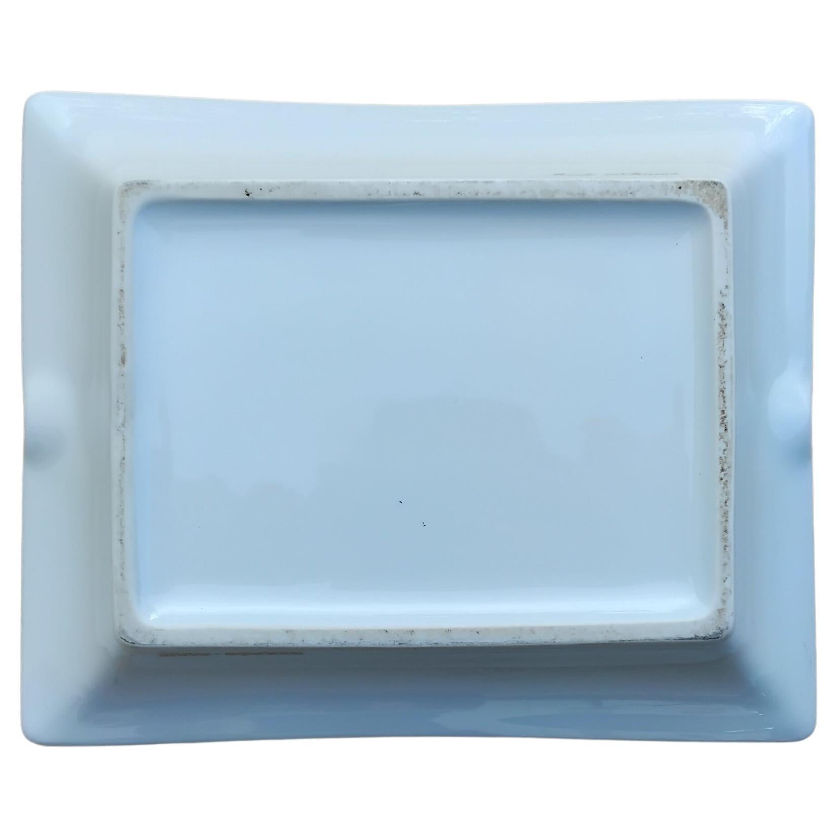 Hermès Cendrier Cigare Impression Golf Porcelaine Or en vente 3