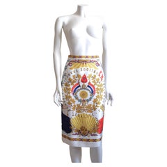 HERMÈS - Gonna in seta motivo iconico By Joachim Metz, Tg. 38 fr.