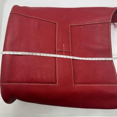 HERMES Good News GM Rubis Red Clemence Leather Crossbody Shoulder Bag 2010
