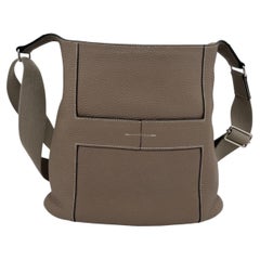 Hermes Good News PM Bag Leather Gray Shoulder Bag Frame Stamp M 2009