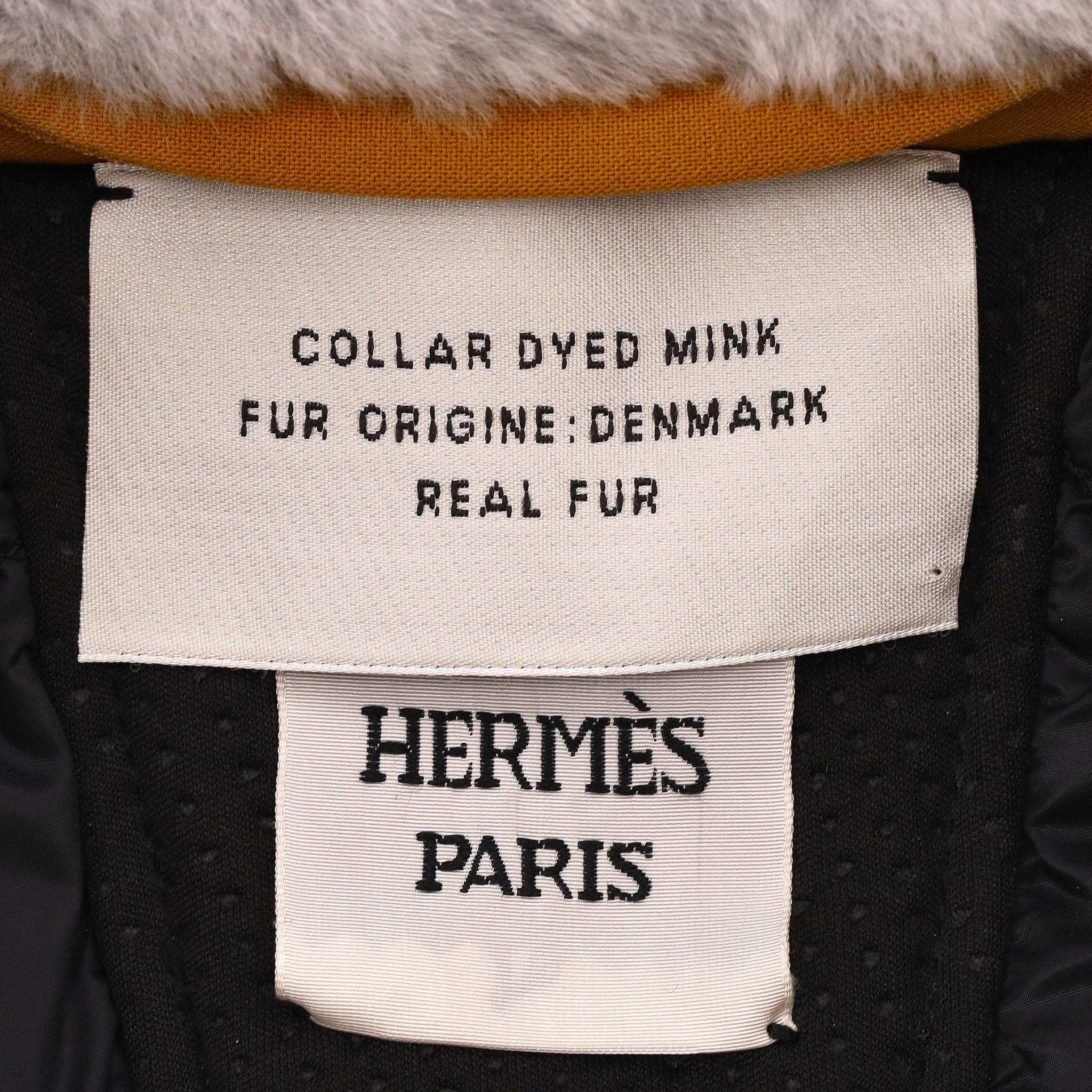 Hermes Goose Down & Mink Fur Gilet For Sale 3