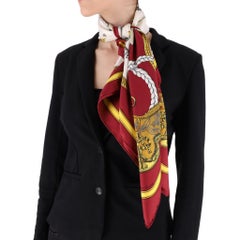 Hermes 'Grand Apparat' Carre 90 Silk Scarf By Jacques Eudel
