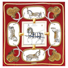 Hermes 'Grand Apparat' Carre 90 Silk Scarf By Jacques Eudel