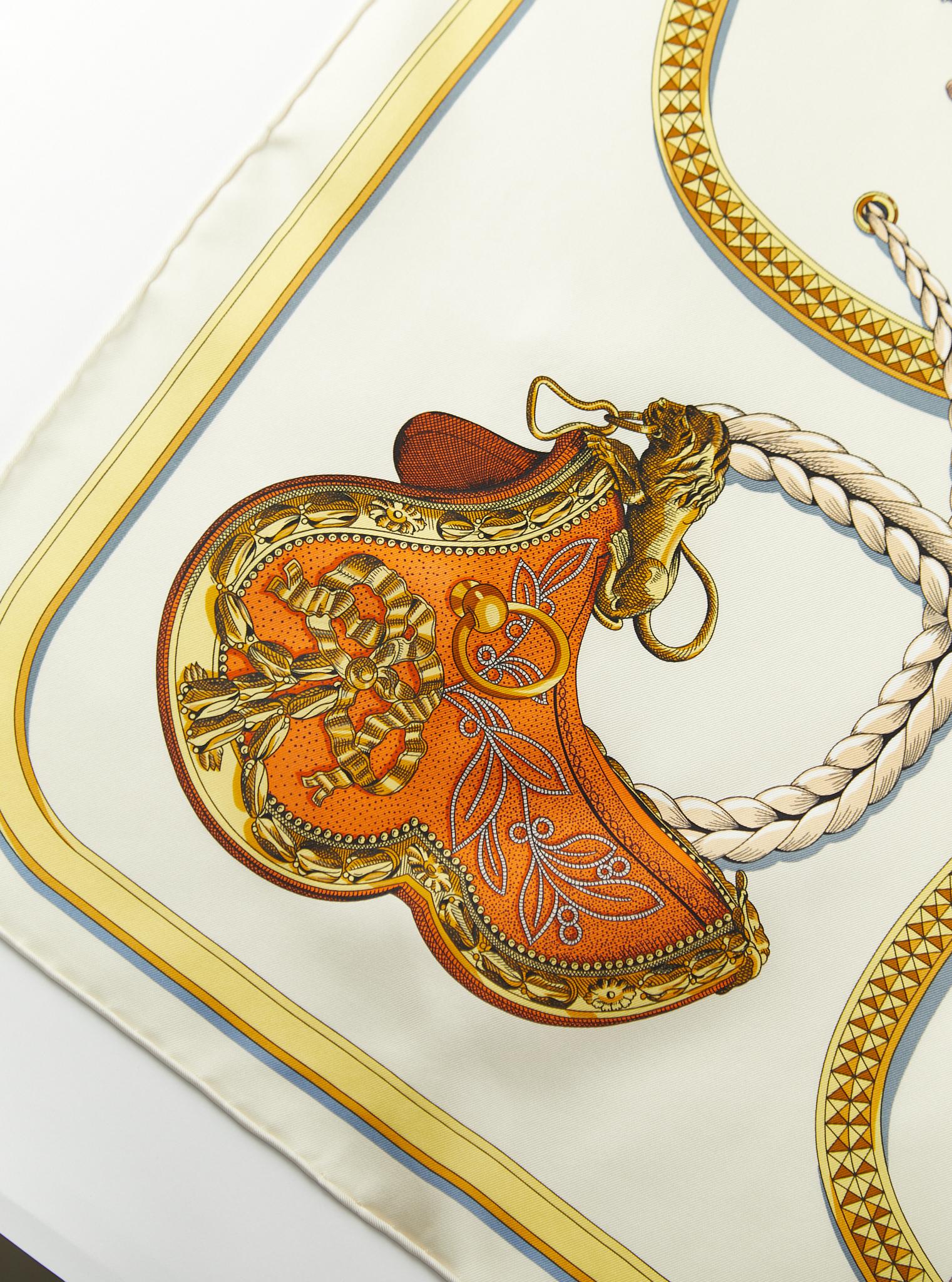 Hermès GRAND APPARAT FOREVER 90 SCARF Multcolour Neuf - En vente à London, GB