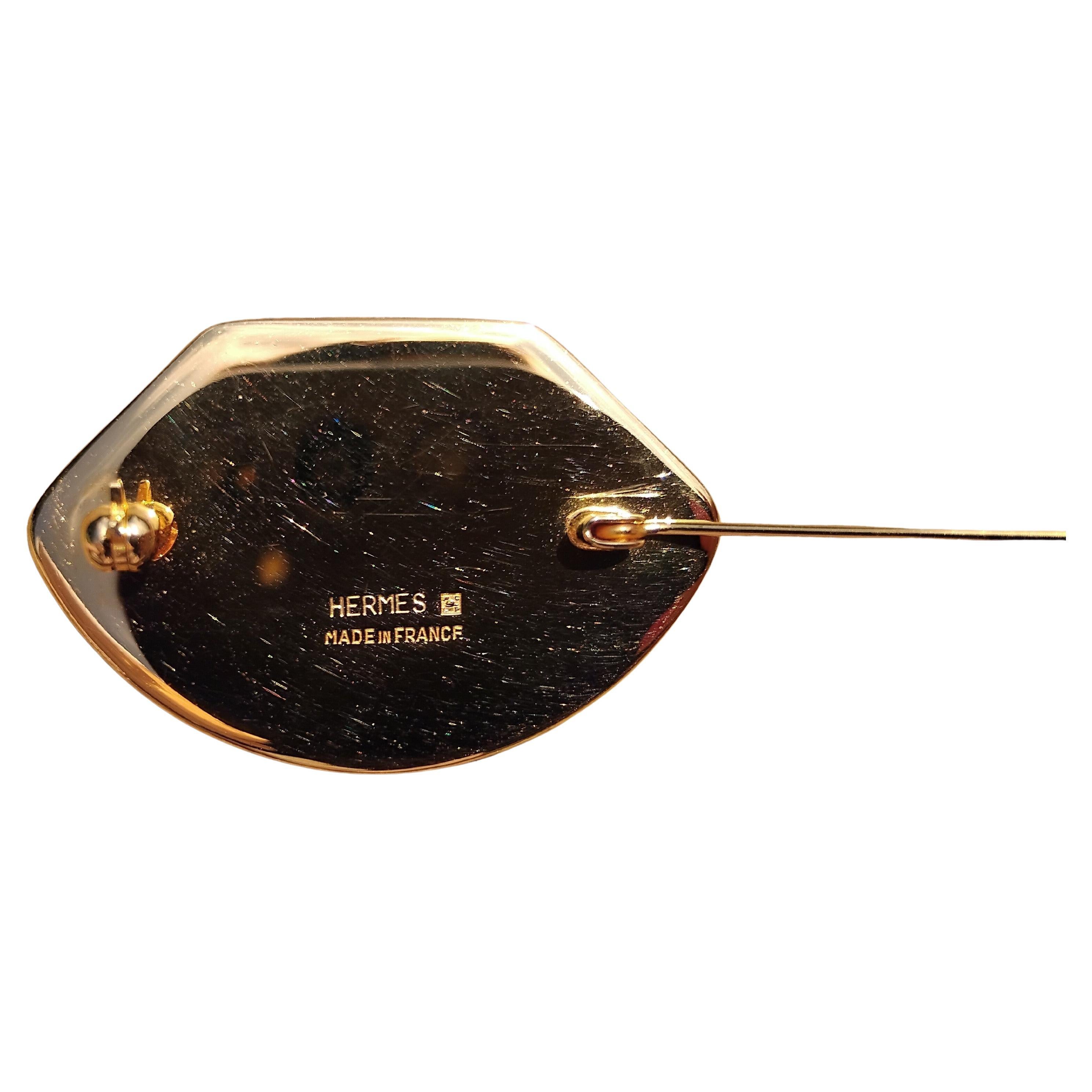 Broche en or Hermès Grand Apparat Garnitures en vente 4