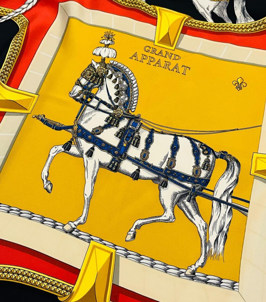 Hermes Grand Apparat Silk Scarf In Excellent Condition For Sale In London, GB