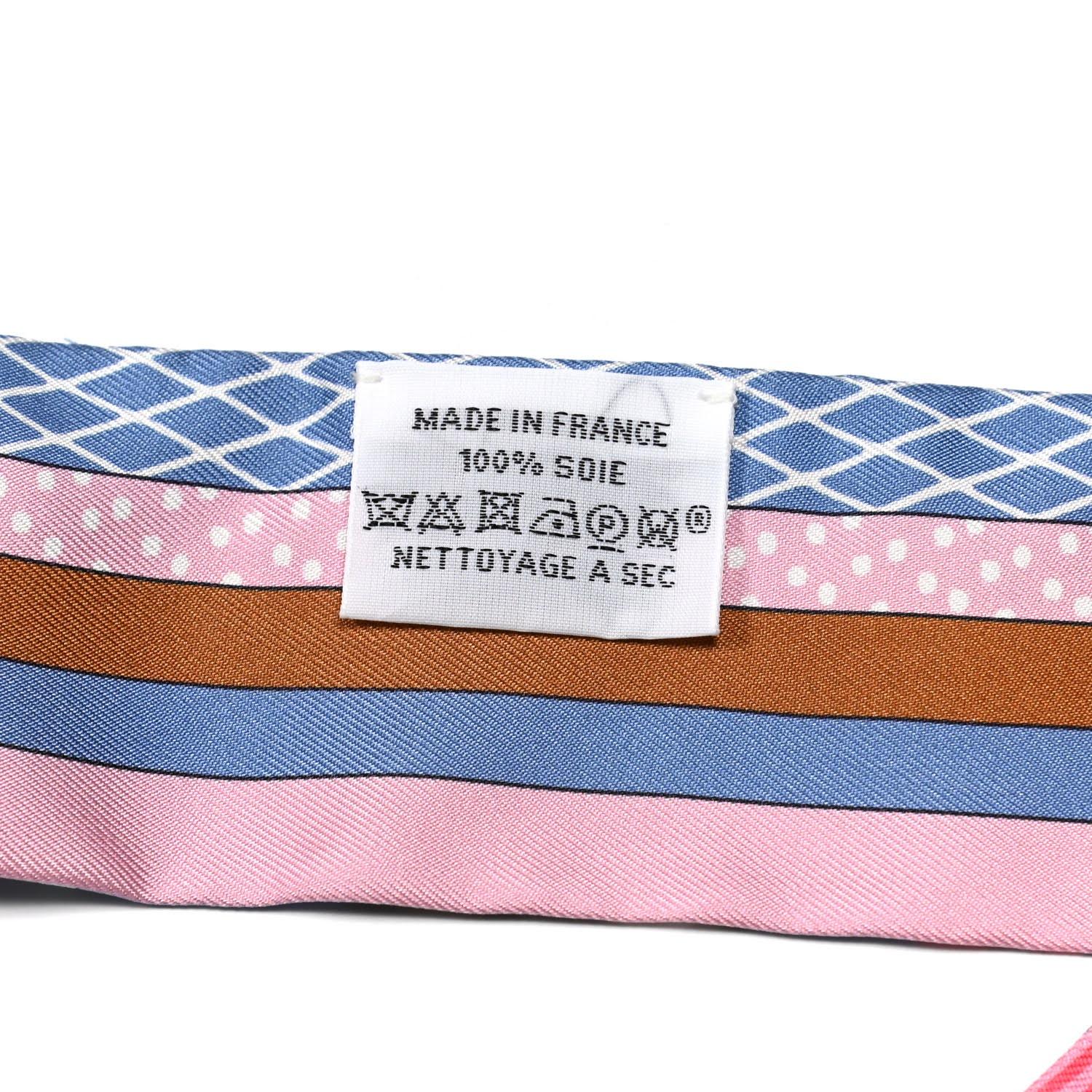 Gray Hermes Grand Theatre Nouveau Twilly in Pink silk