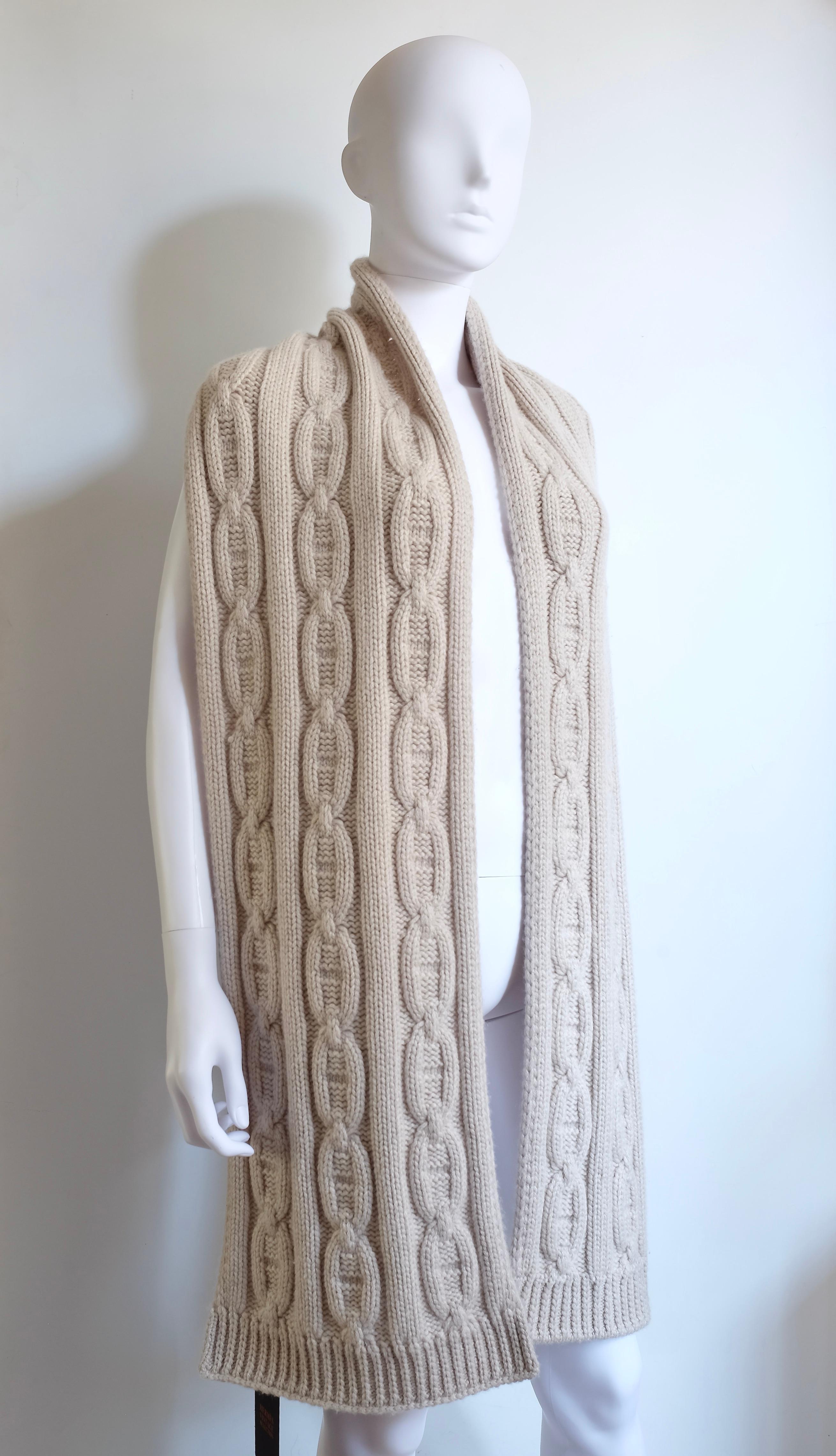 Hermès Vintage Selection by Corrado Luxury - Rara bufanda de cachemira pura de edición limitada con motivo 