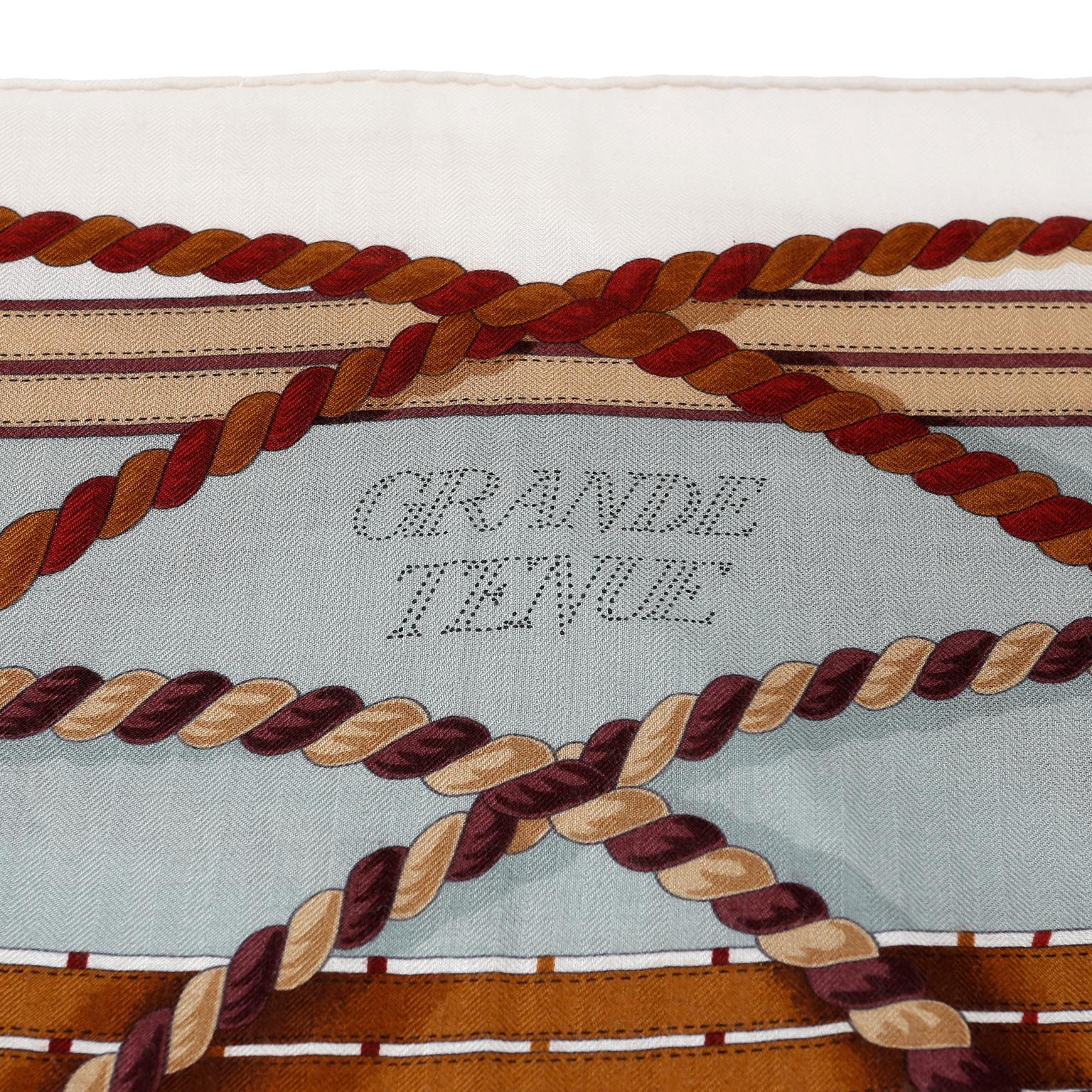 Hermès Grande Tenue Cashmere and Silk Scarf 1