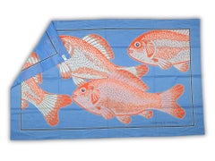 Hermès "Grands Fonds" Blue Beach Sarong