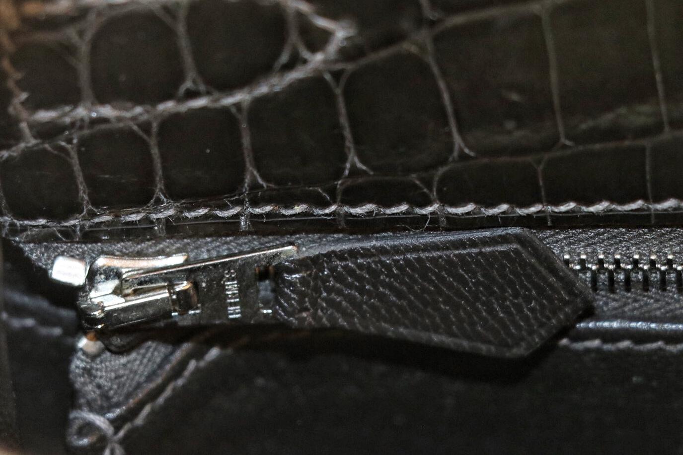  Hermès Graphite Niloticus Crocodile 32 cm Kelly Bag 1