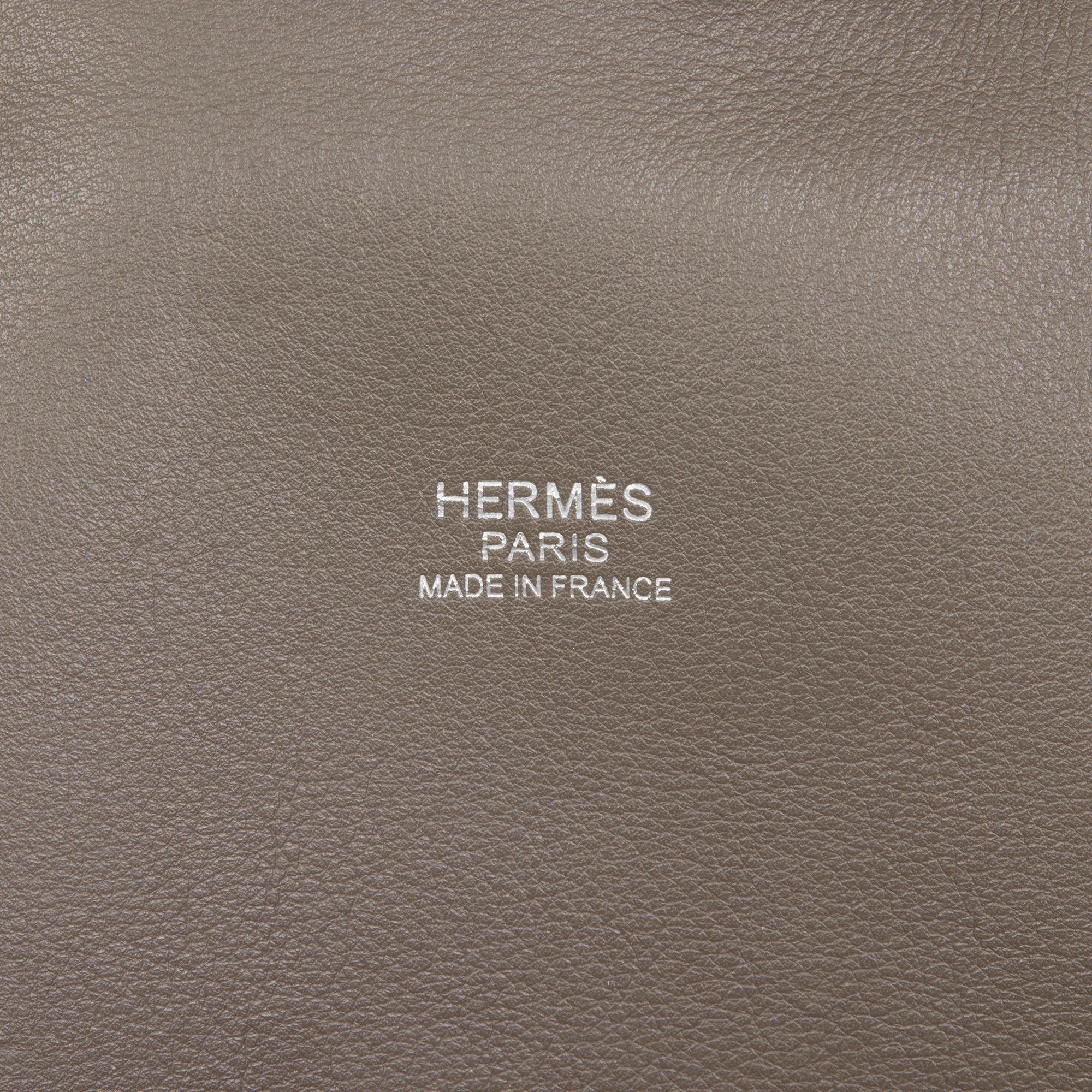 HERMÈS Graphite Swift Leather Toolbox 33 1