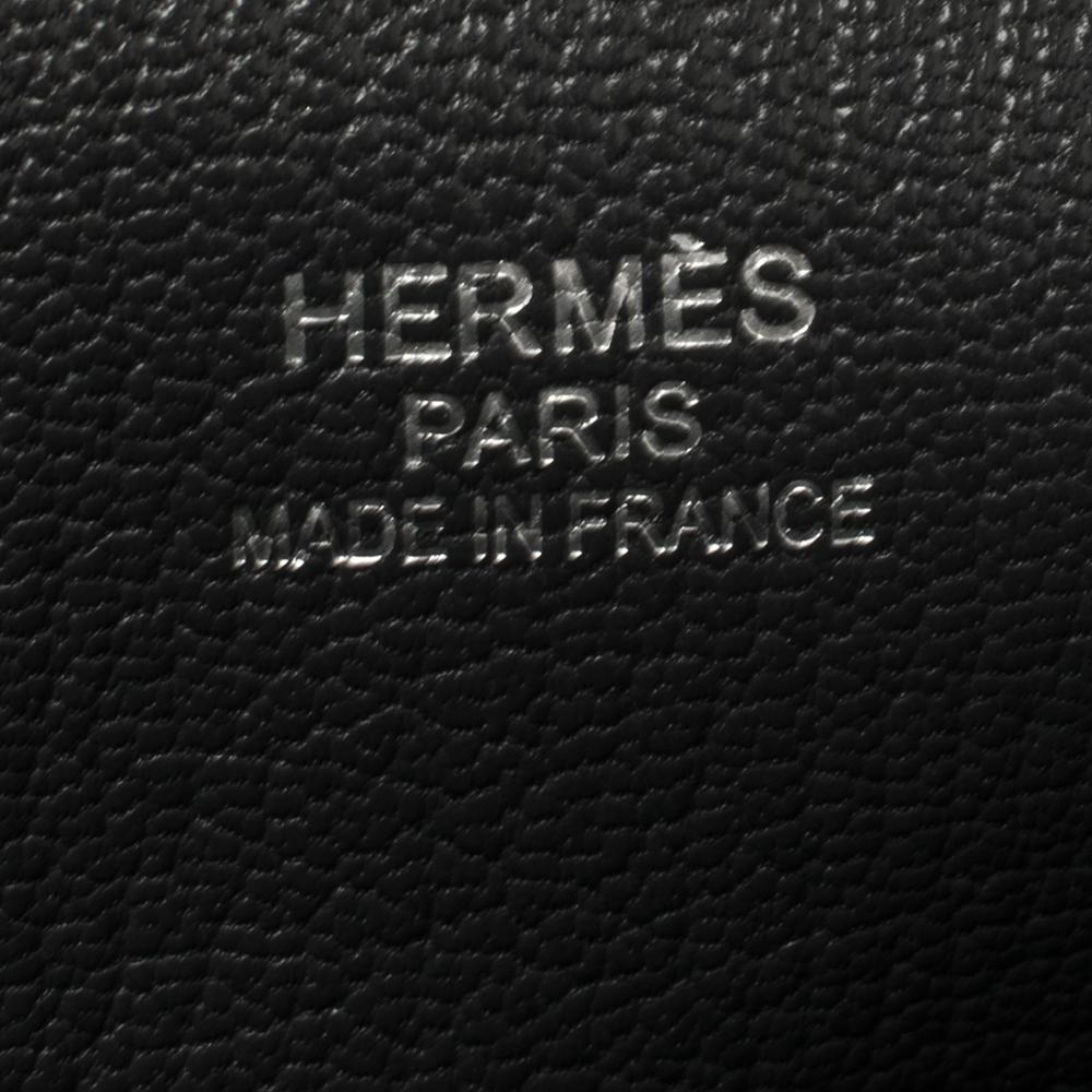Hermes Graphite Taurillon Clemence Leather Palladium Hardware Jypsiere 37 Bag 2
