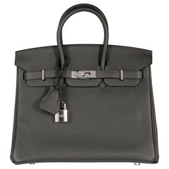 Hermès Graphite Togo Leather Birkin 25 PHW