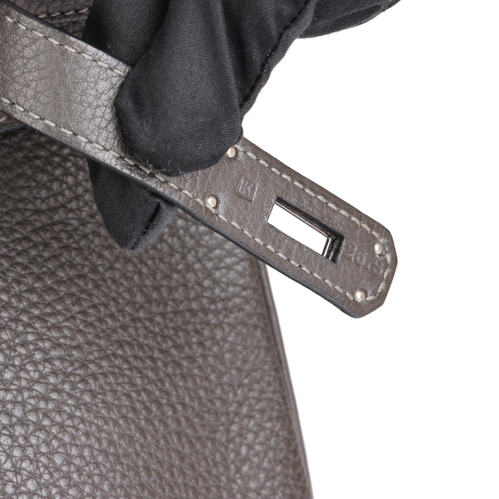 HERMES Graphite Togo Leather Birkin 35cm  4