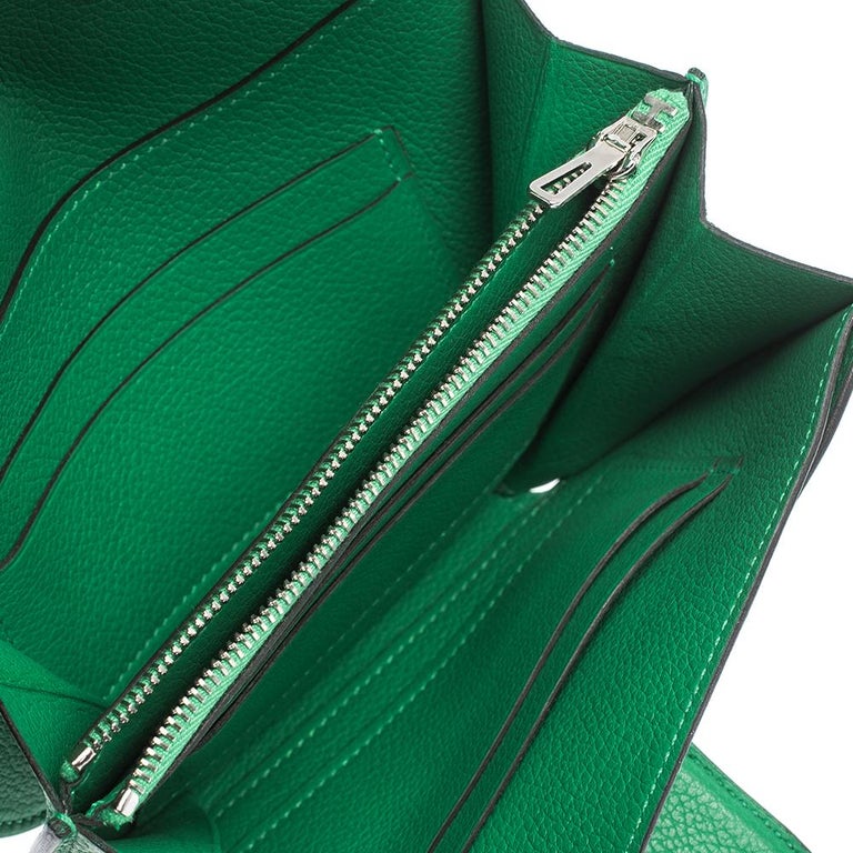 Hermes Green Bamboo Evercolor Leather Mini Convoyeur Shoulder Bag For ...