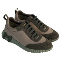 Hermes Green Bouncing Low-top Sneakers