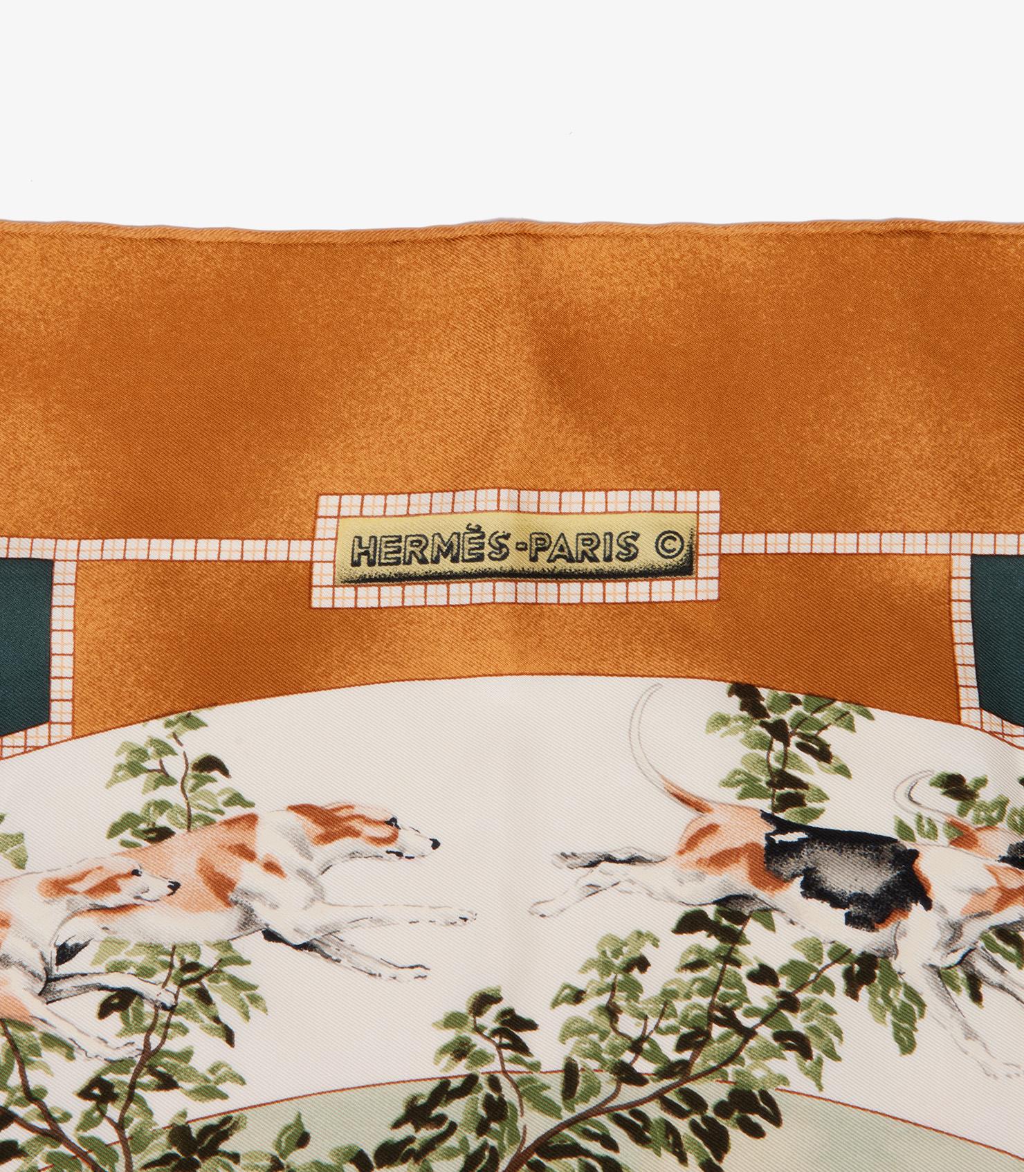 Hermès Green & Bronze Silk Le Poitevin Hubert De Watrigant 90 Scarf

Brand- Hermès
Model- Scarf
Product Type- Scarf
Accompanied By- Hermès Bag
Colour- Green, Bronze Cream
Material(s)- Silk

Height- 90cm
Width- 90cm

Condition Rating-