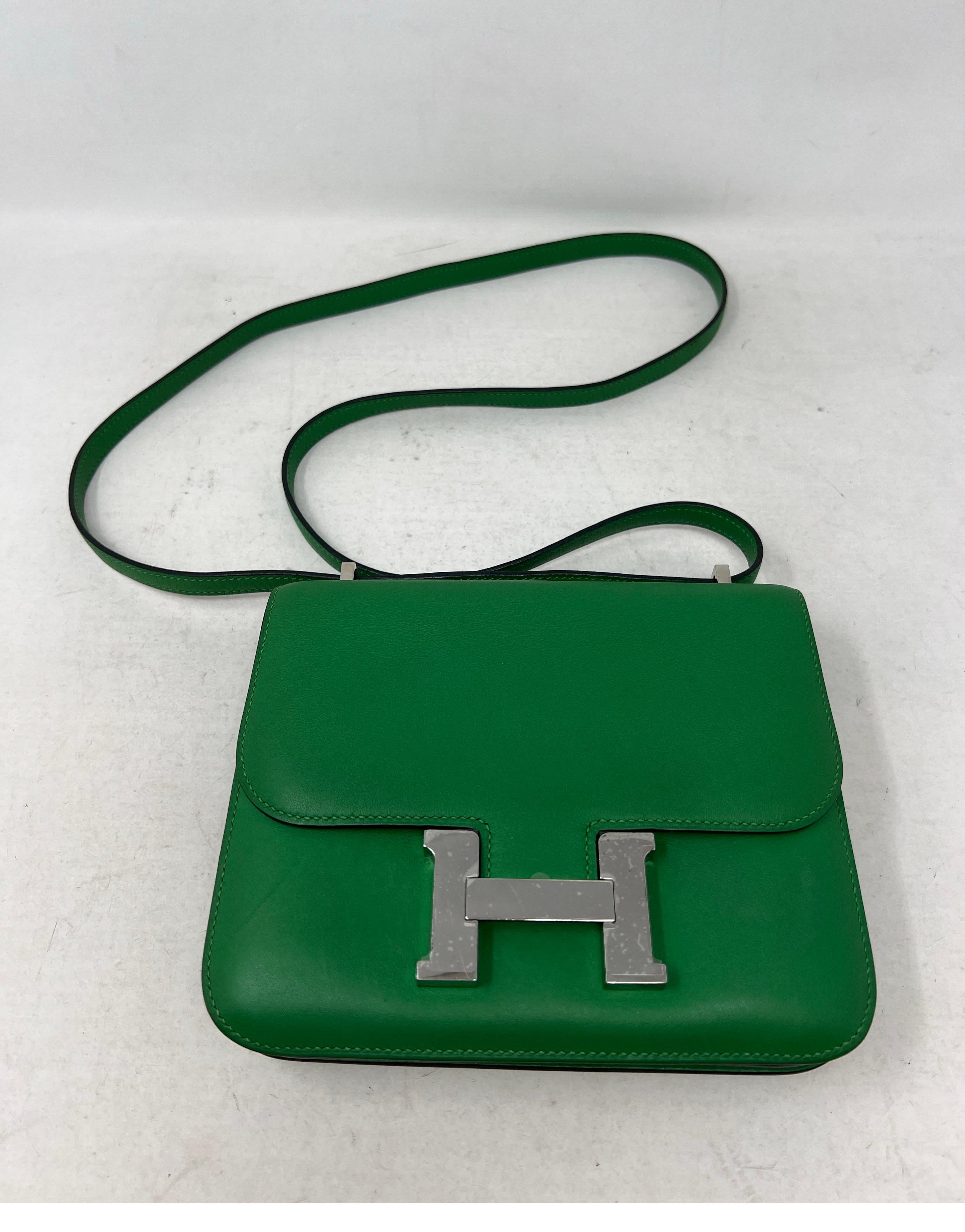 Hermes Green Constance 18 Bag For Sale 13
