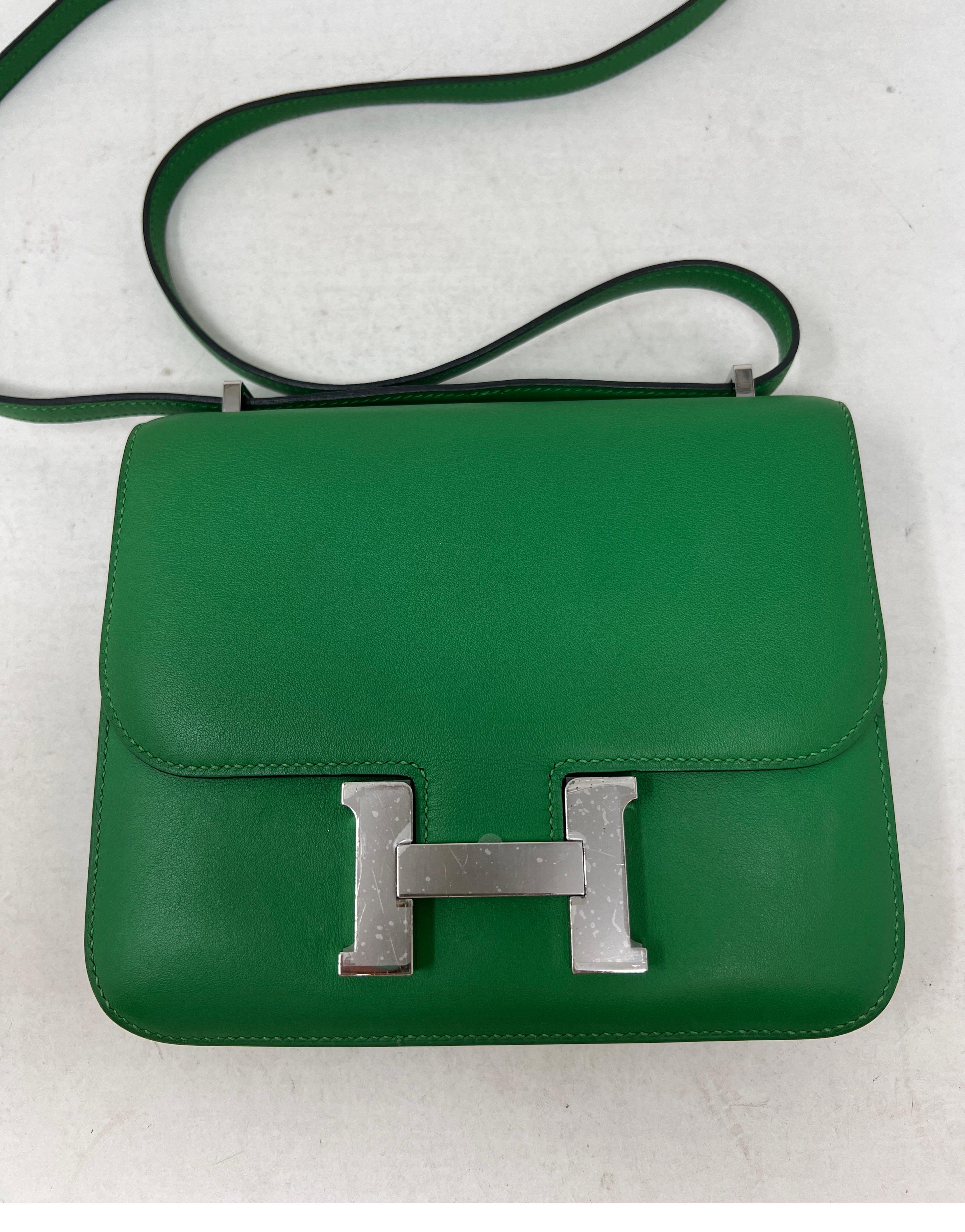 Hermes Green Constance 18 Bag For Sale 14