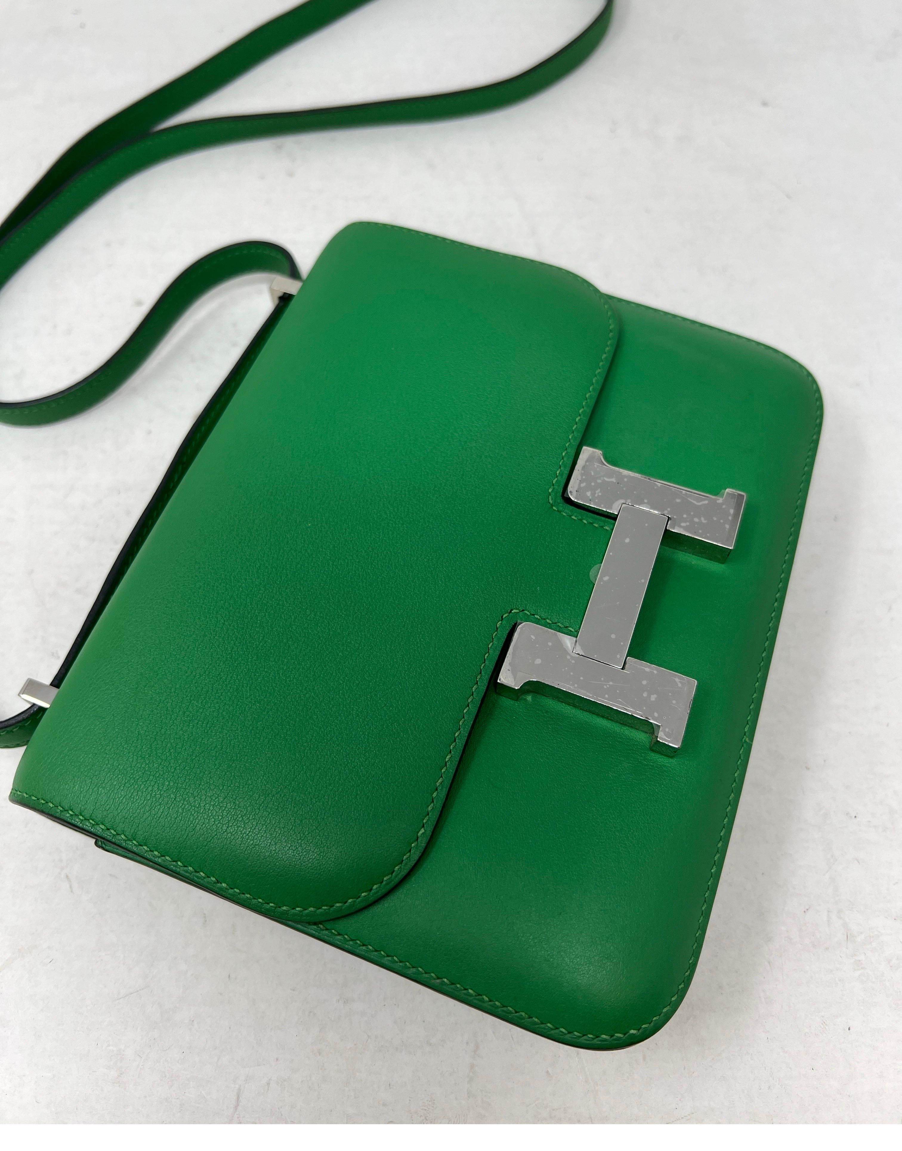 Hermes Green Constance 18 Bag For Sale 15