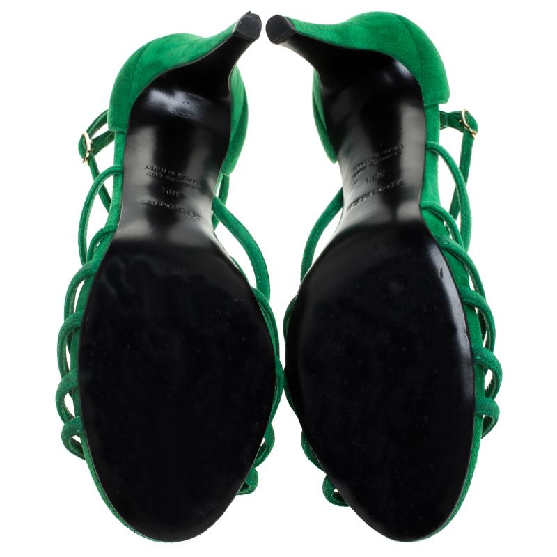 hermes green heels