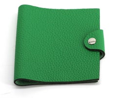 Hermes Green Epsom Leather Note Pad Cover