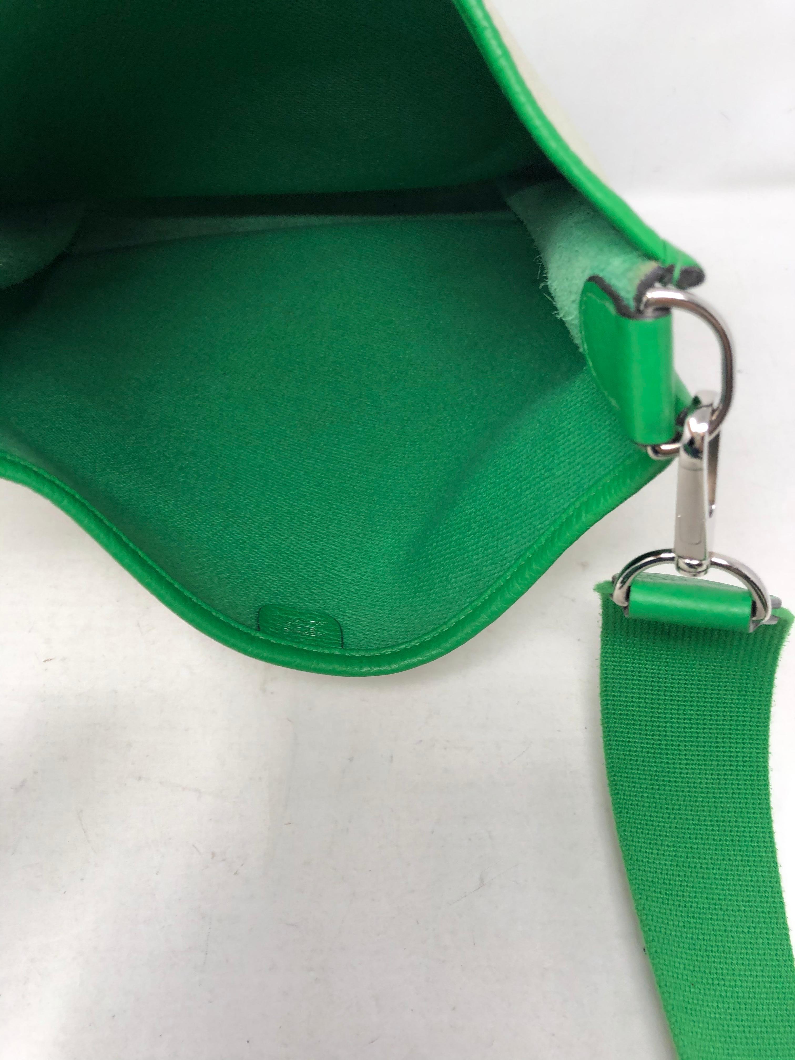 Hermes Green Evelyne Bag  6
