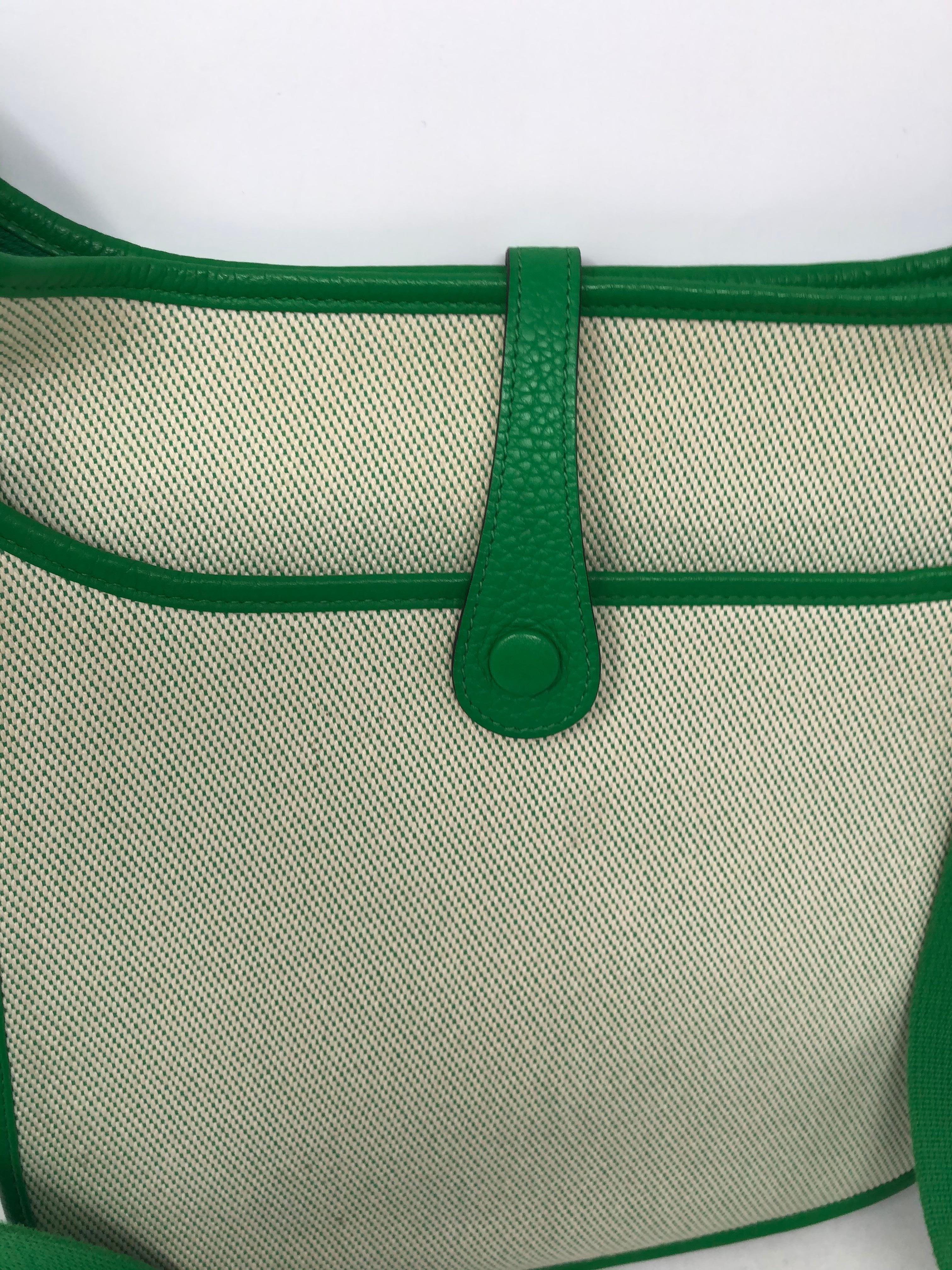 Hermes Green Evelyne Bag  7