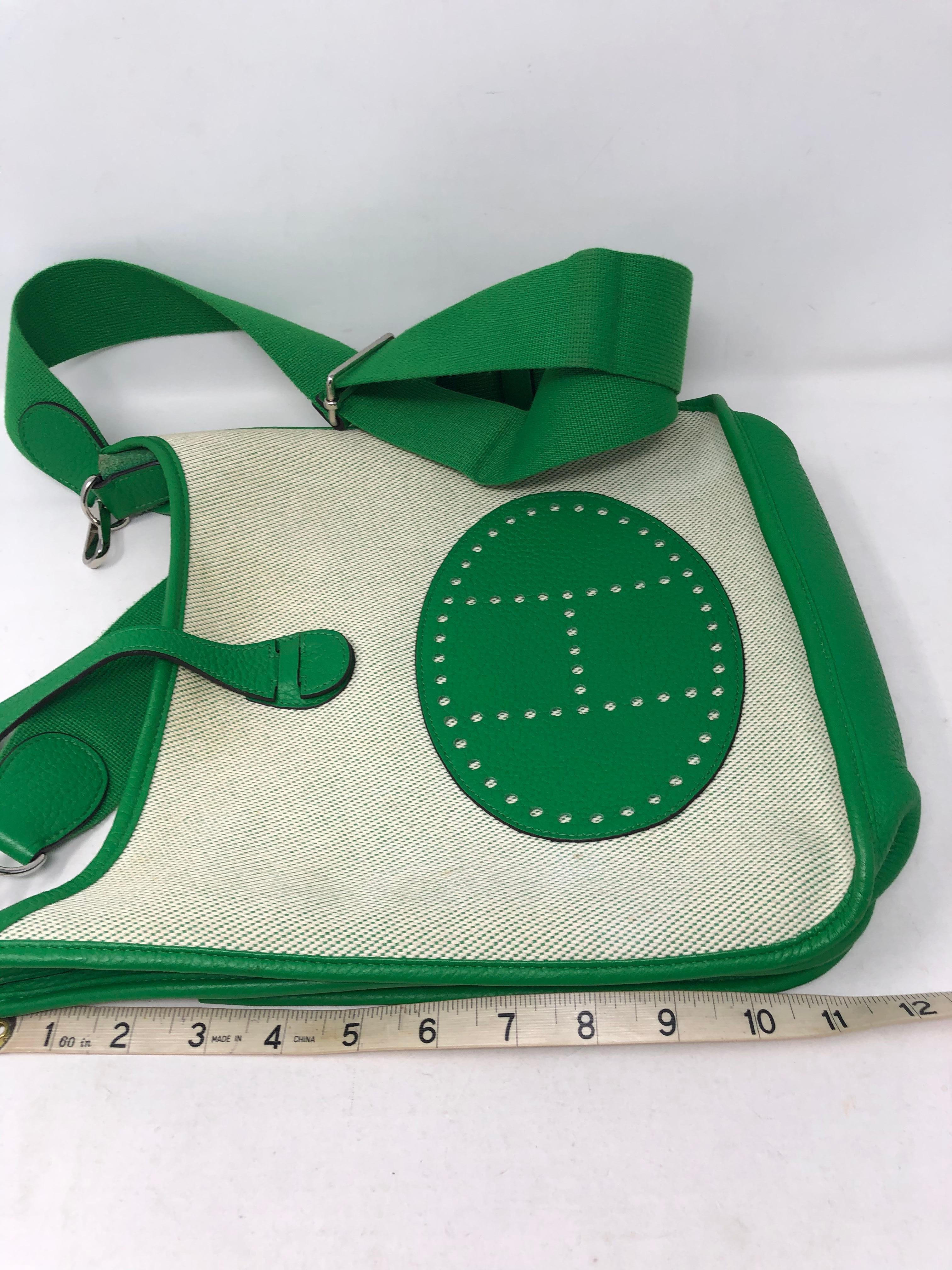 Hermes Green Evelyne Bag  8
