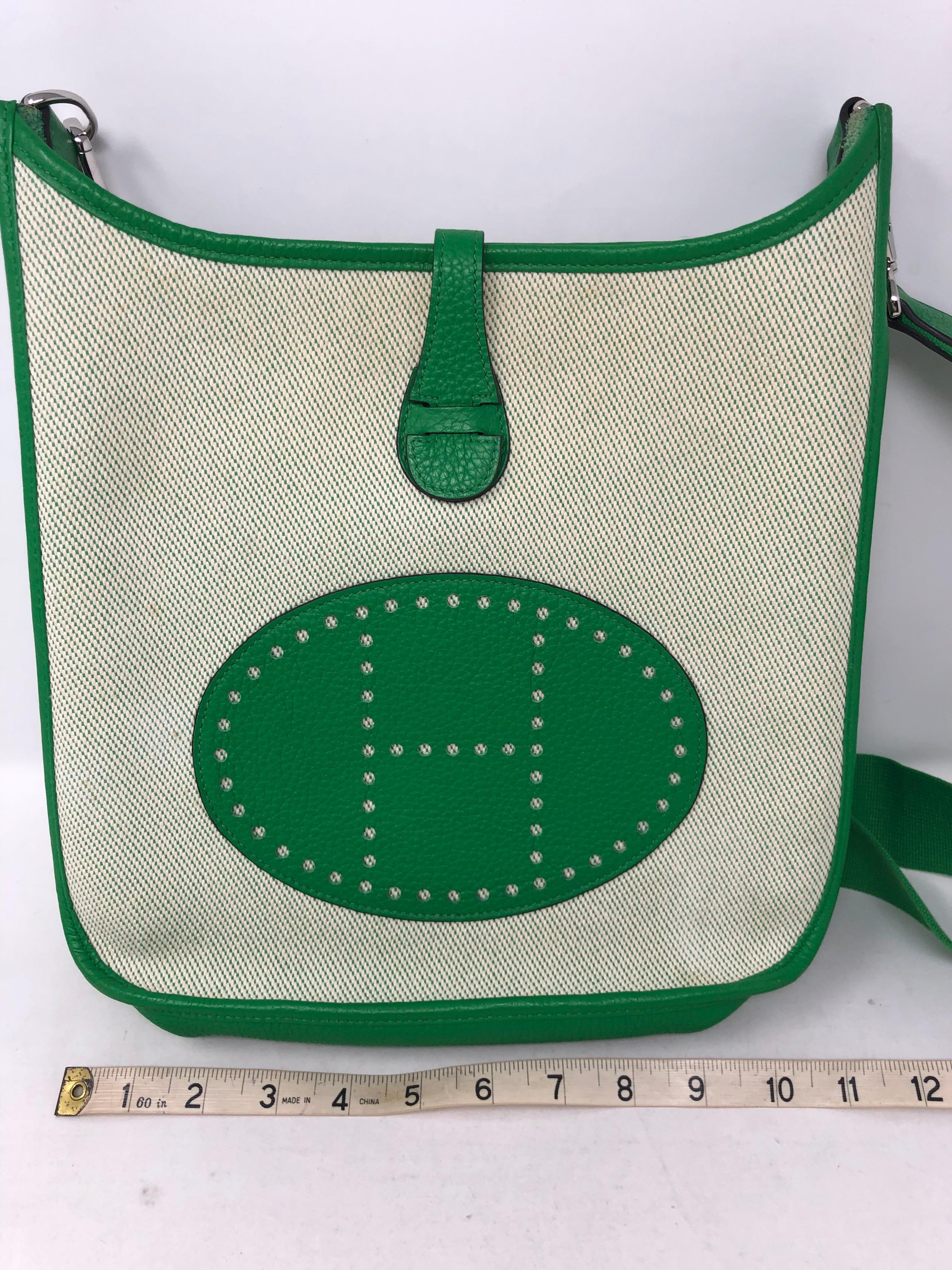 Hermes Green Evelyne Bag  9