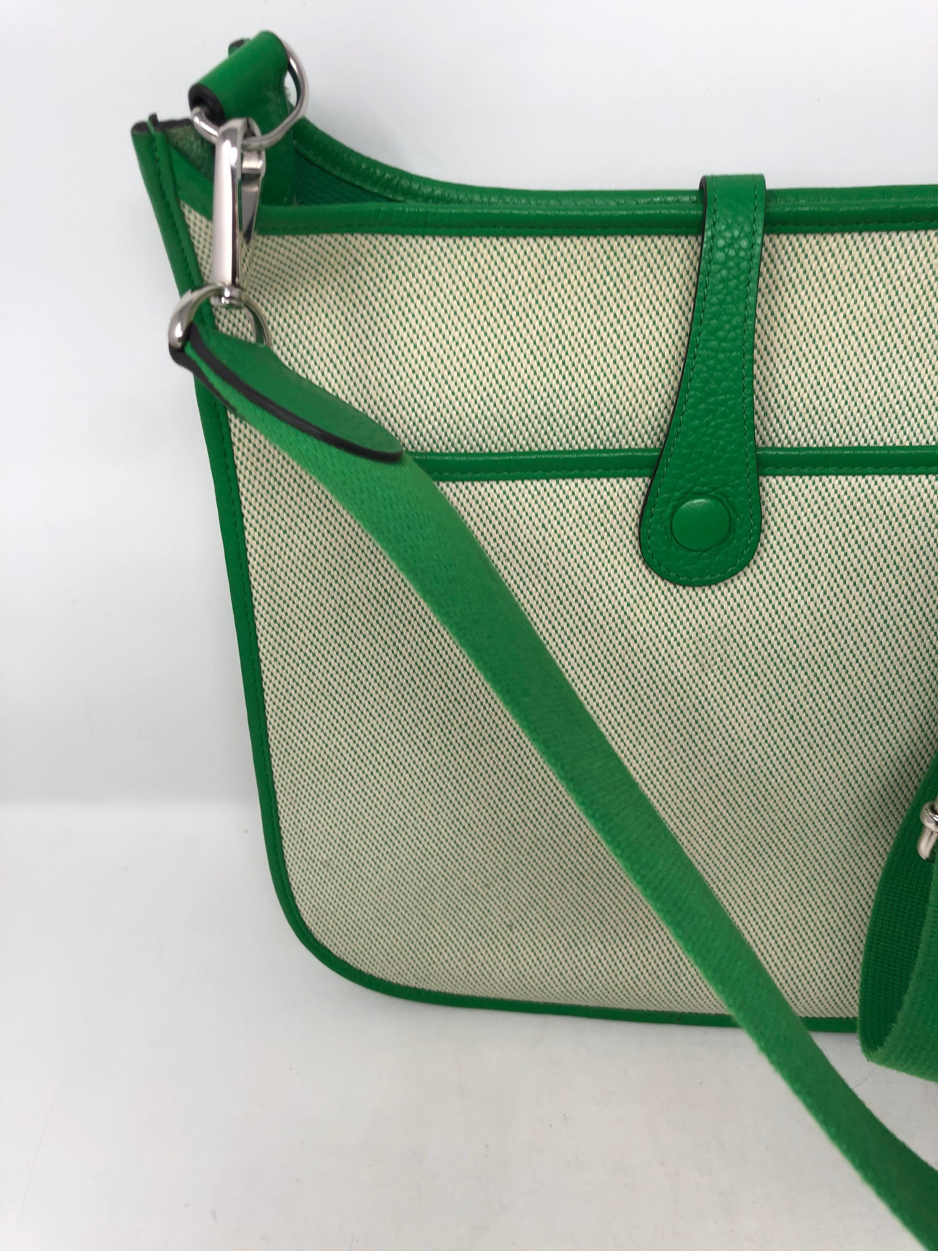 Hermes Green Evelyne Bag  2